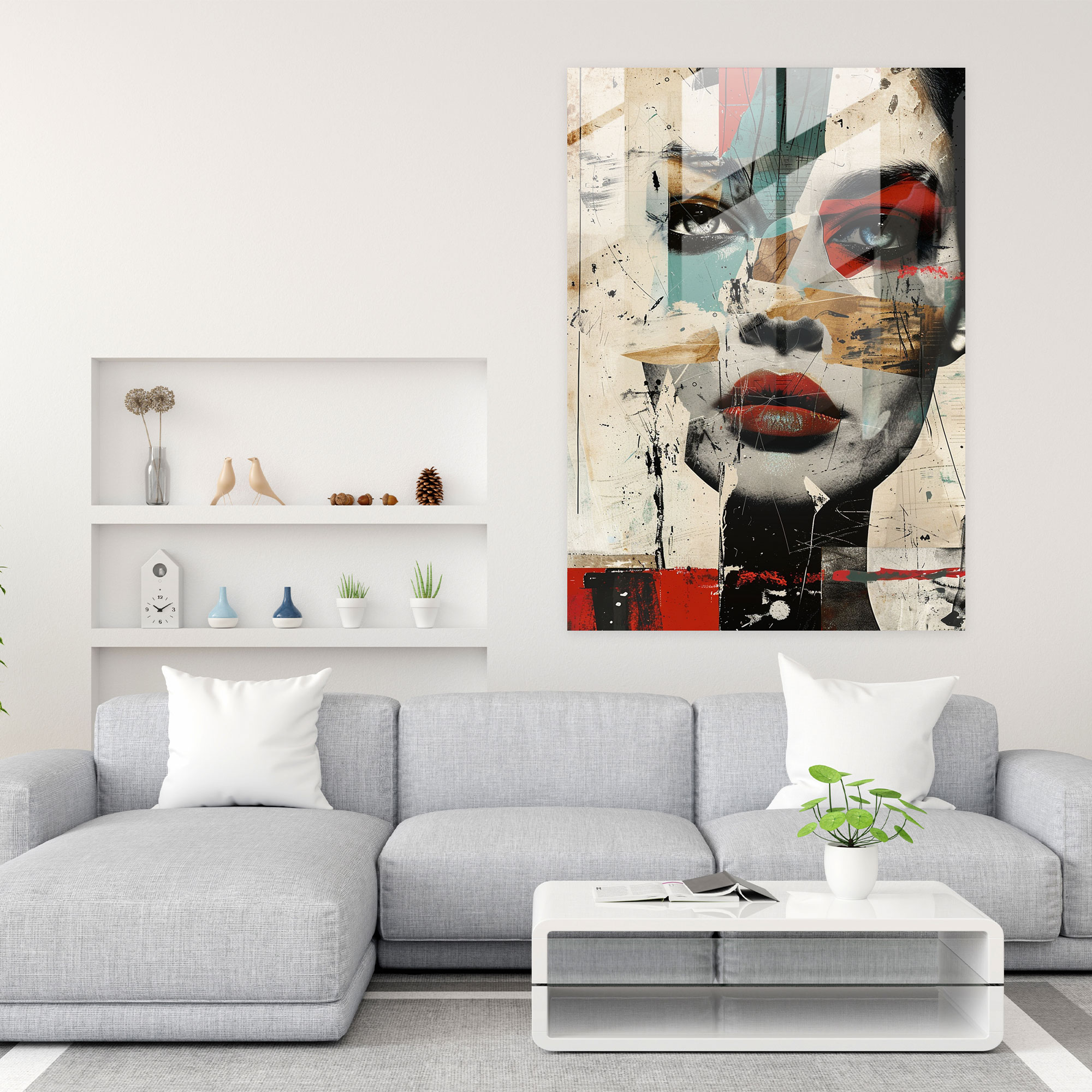 Dadaism Glass Print Wall Decoration - Dadaism, Glass Print, Wall Decoration, Modern Art