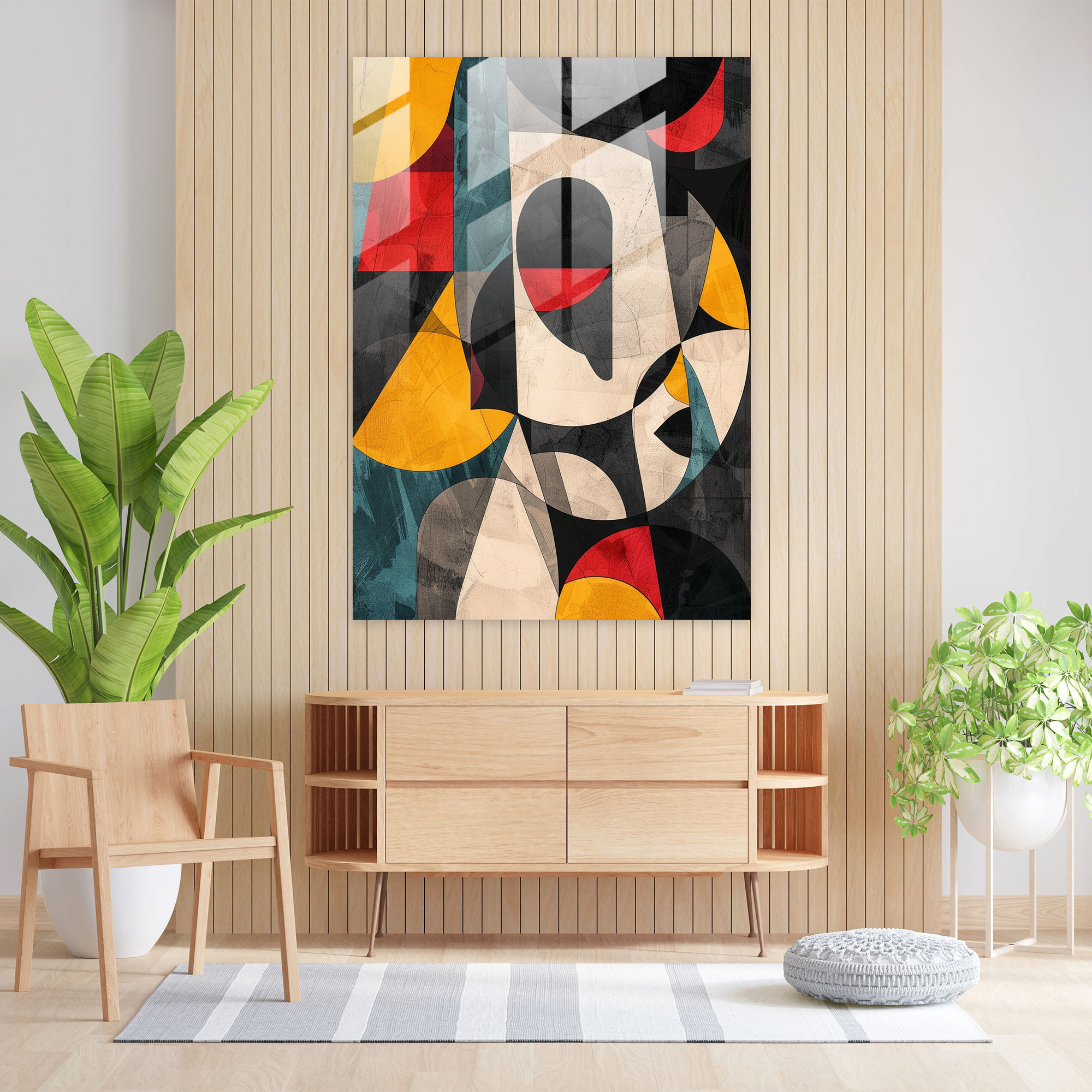 Dadaism Glass Wall Art Modern Art - Dadaism, Glass Wall Art, Modern Art, Dadaism Art Style