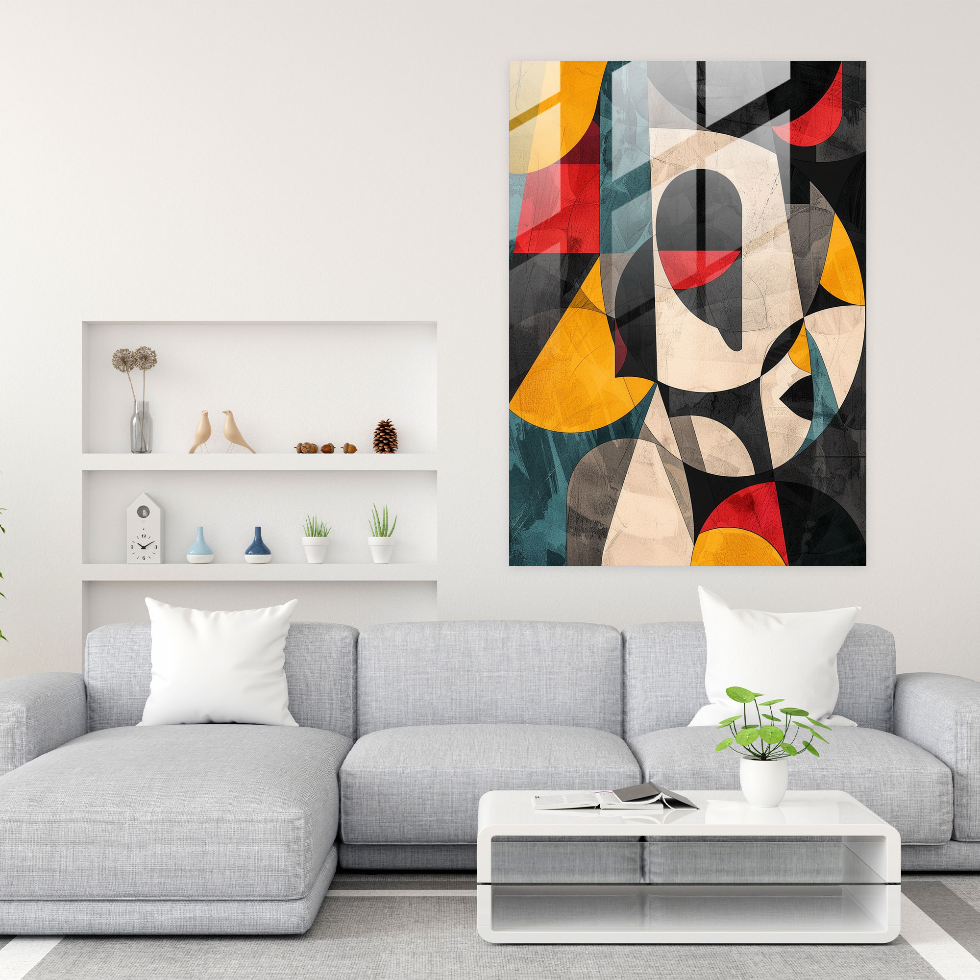 Dadaism Glass Wall Art Modern Art - Dadaism, Glass Wall Art, Modern Art, Dadaism Art Style