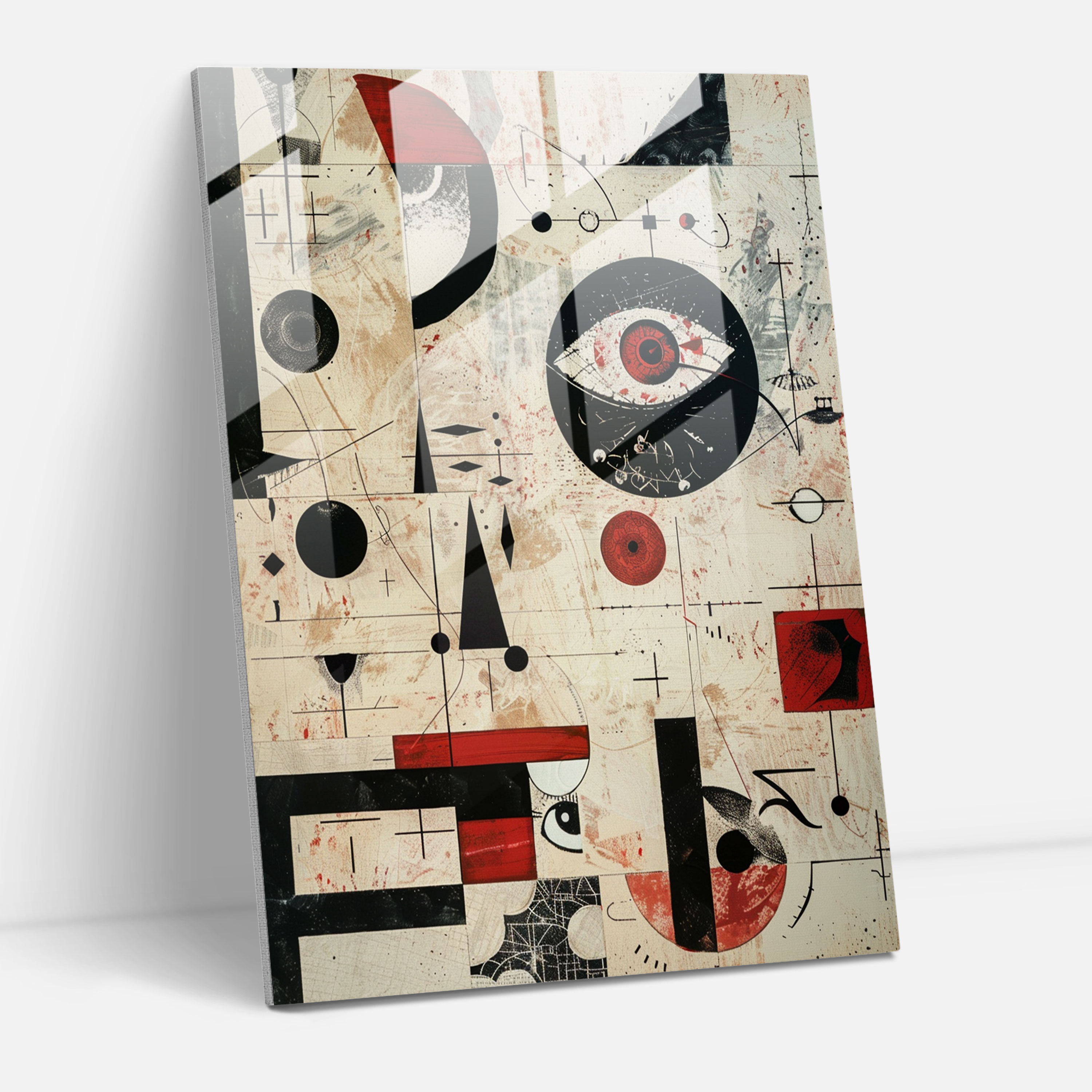 Dadaism Glass Print Home Decoration - Dadaism, Glass Print, Modern Art, Home Decoration