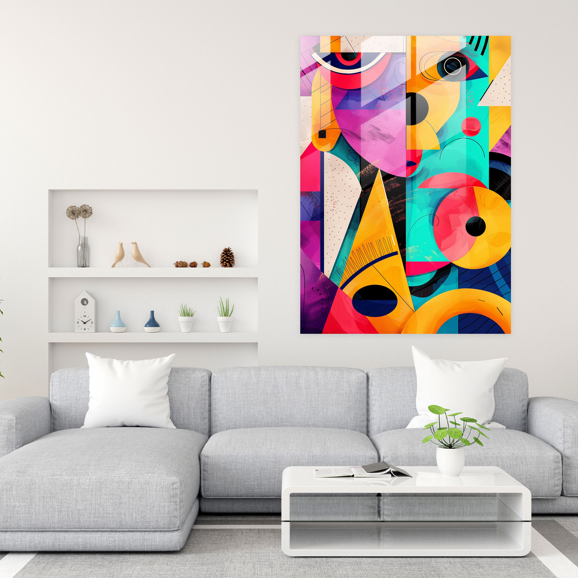 Dadaism Glass Wall Art - Dadaism, Home Decoration, Glass Wall Art, Wall Decoration