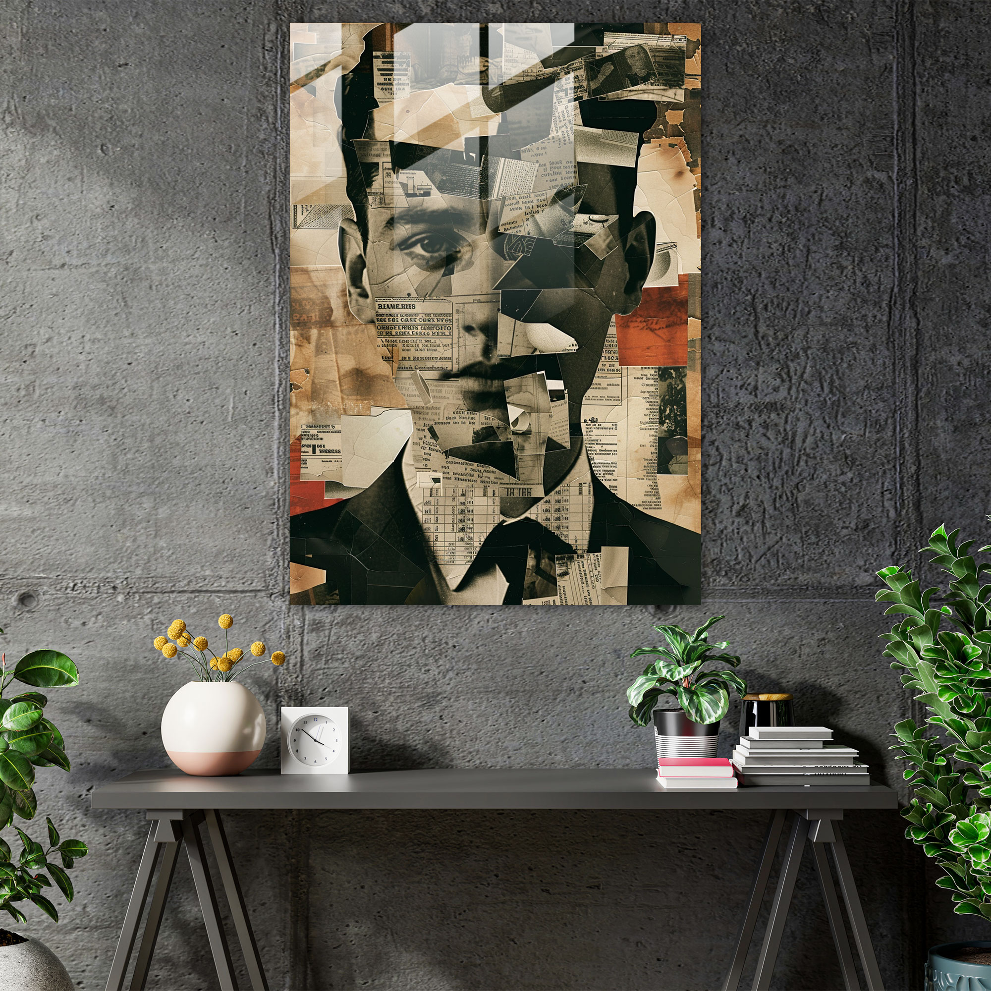 Dadaism Glass Wall Art Home Decoration - Dadaism, Glass Wall Art, Dadaism, Modern Art