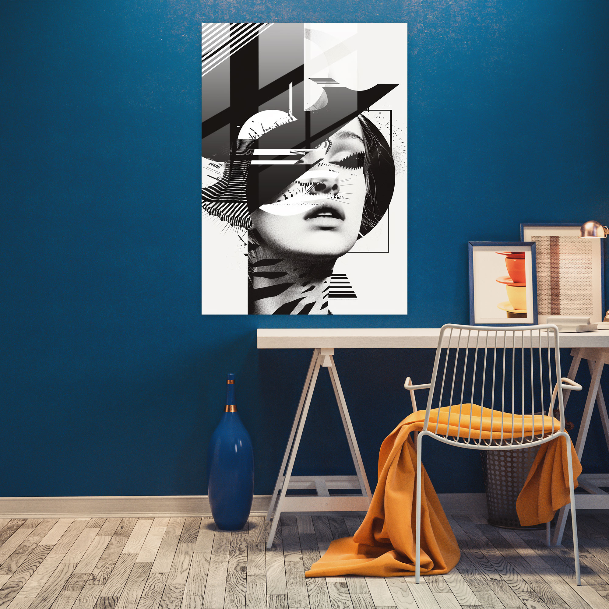 Dadaism Glass Print Modern Art - Dadaism, Dadaism, Modern Art, Glass Print