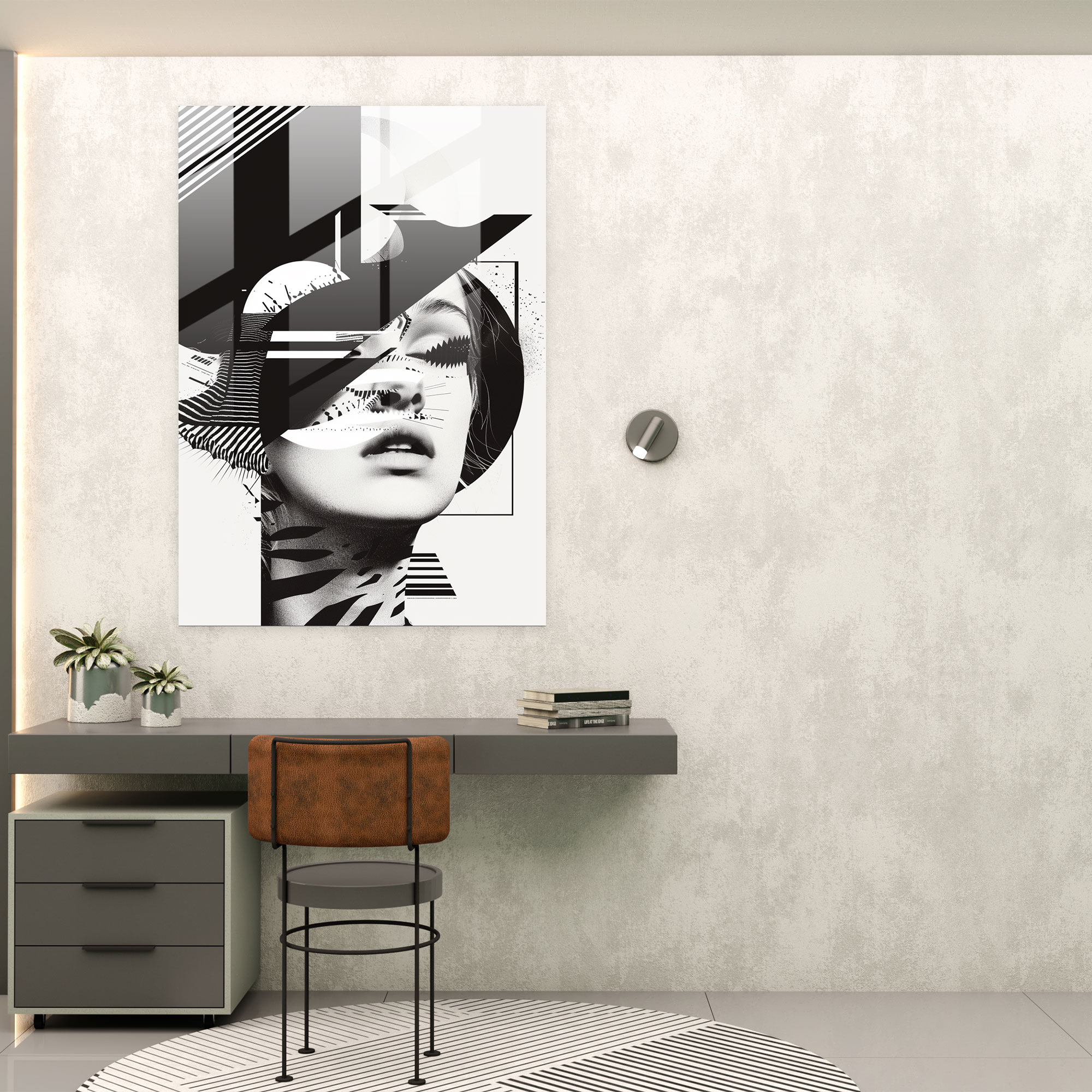 Dadaism Glass Print Modern Art - Dadaism, Dadaism, Modern Art, Glass Print