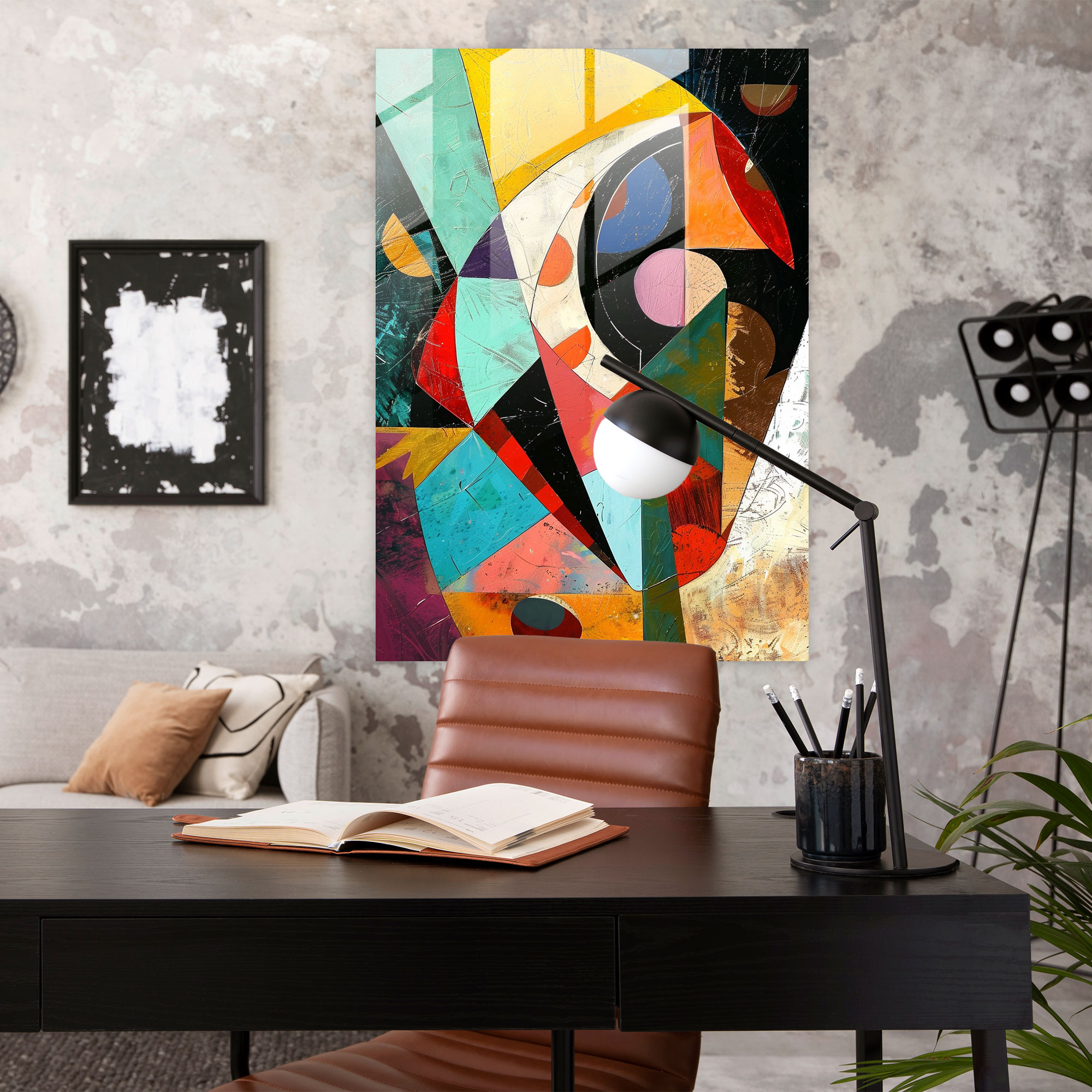 Dadaism Glass Print Home Decoration - Dadaism, Home Decoration, Modern Art, Glass Print