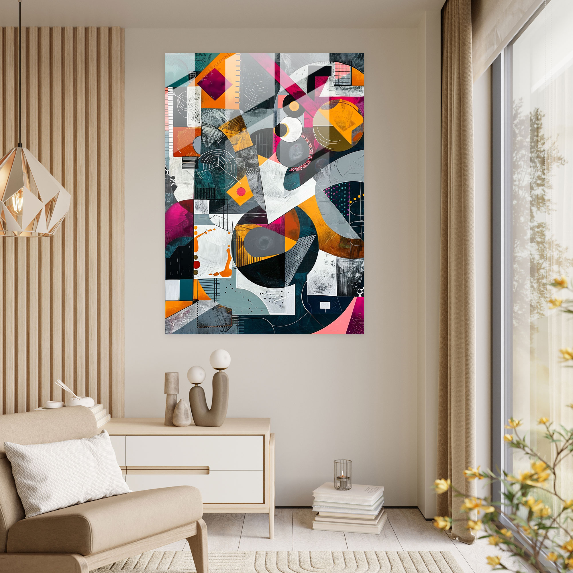 Dadaism Glass Wall Art Home Decoration - Dadaism, Glass Wall Art, Home Decoration, Dadaism Art Style