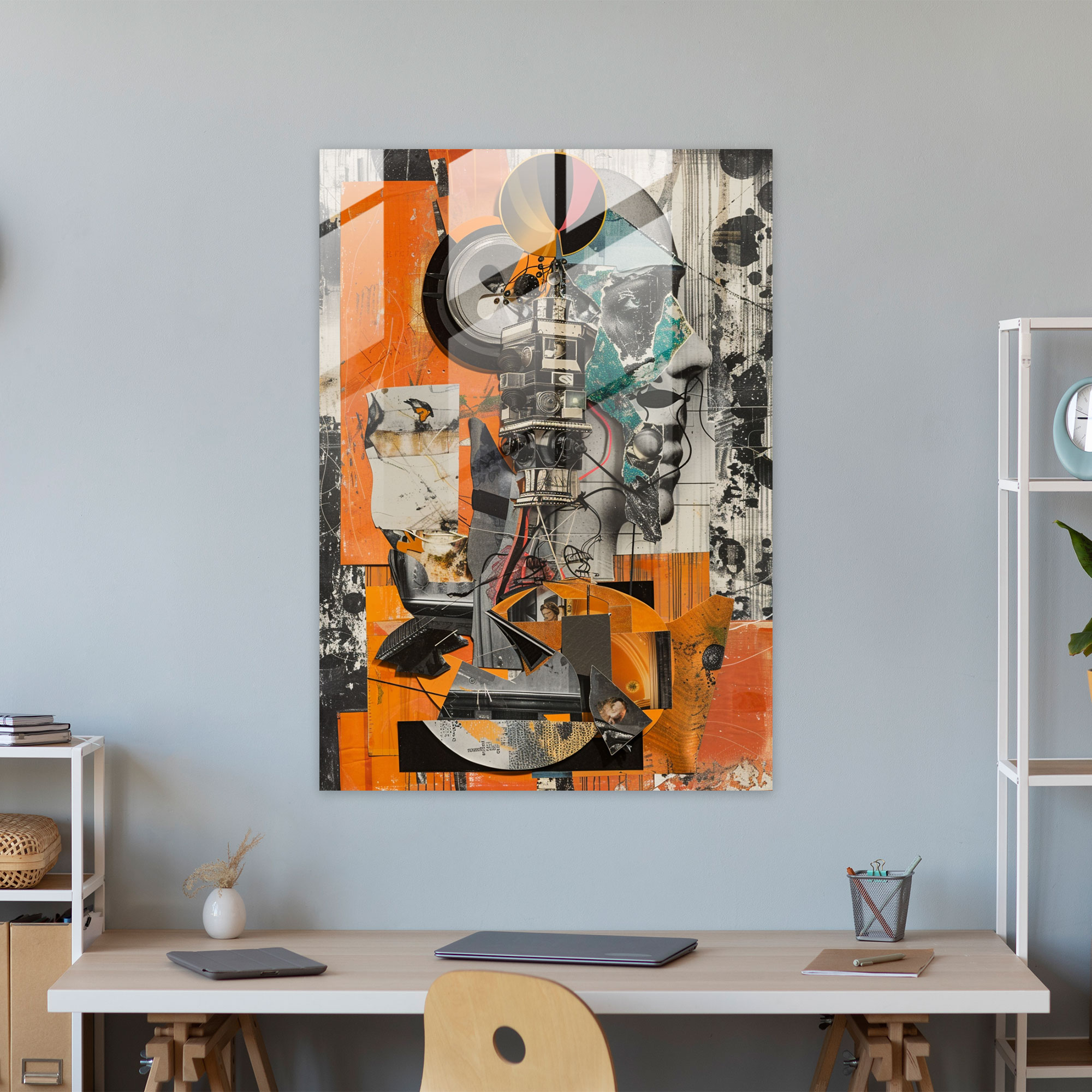 Dadaism Glass Art Wall Decoration - Dadaism, Glass Art, Dadaism Art Style, Wall Decoration