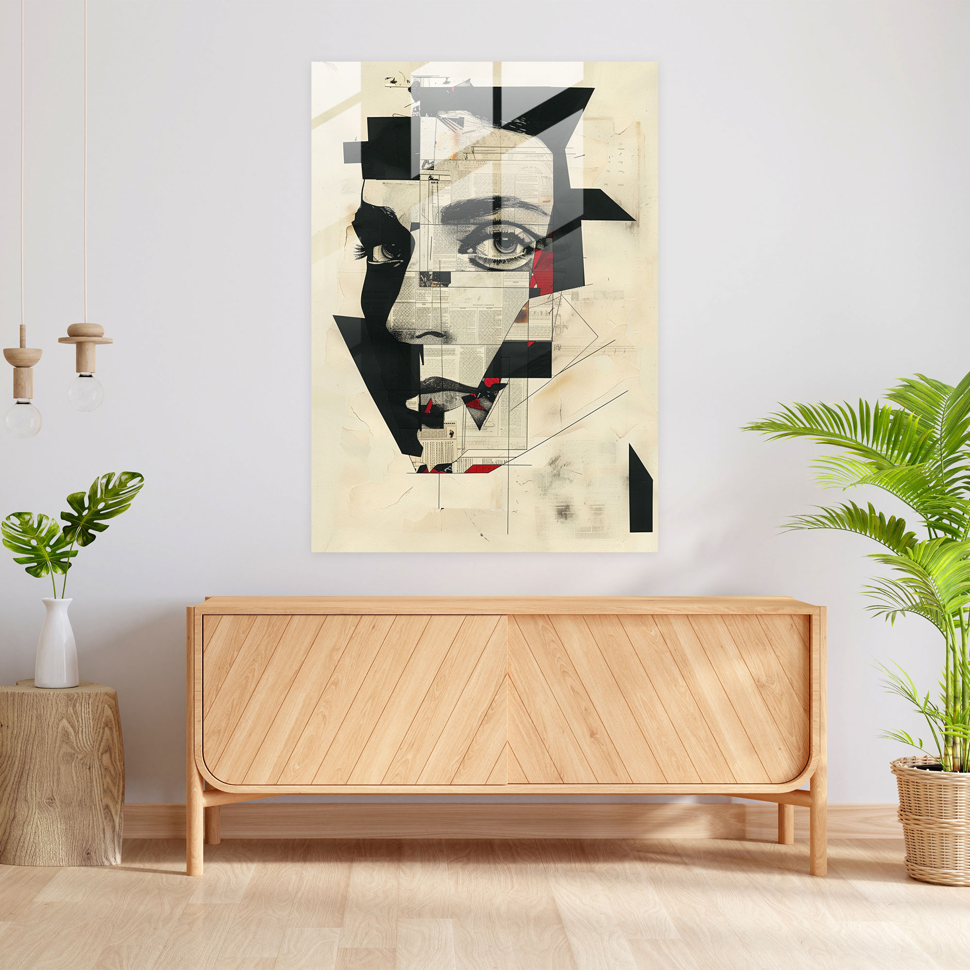 Dadaism Glass Print Glass Wall Art - Dadaism, Modern Art, Glass Wall Art, Glass Print