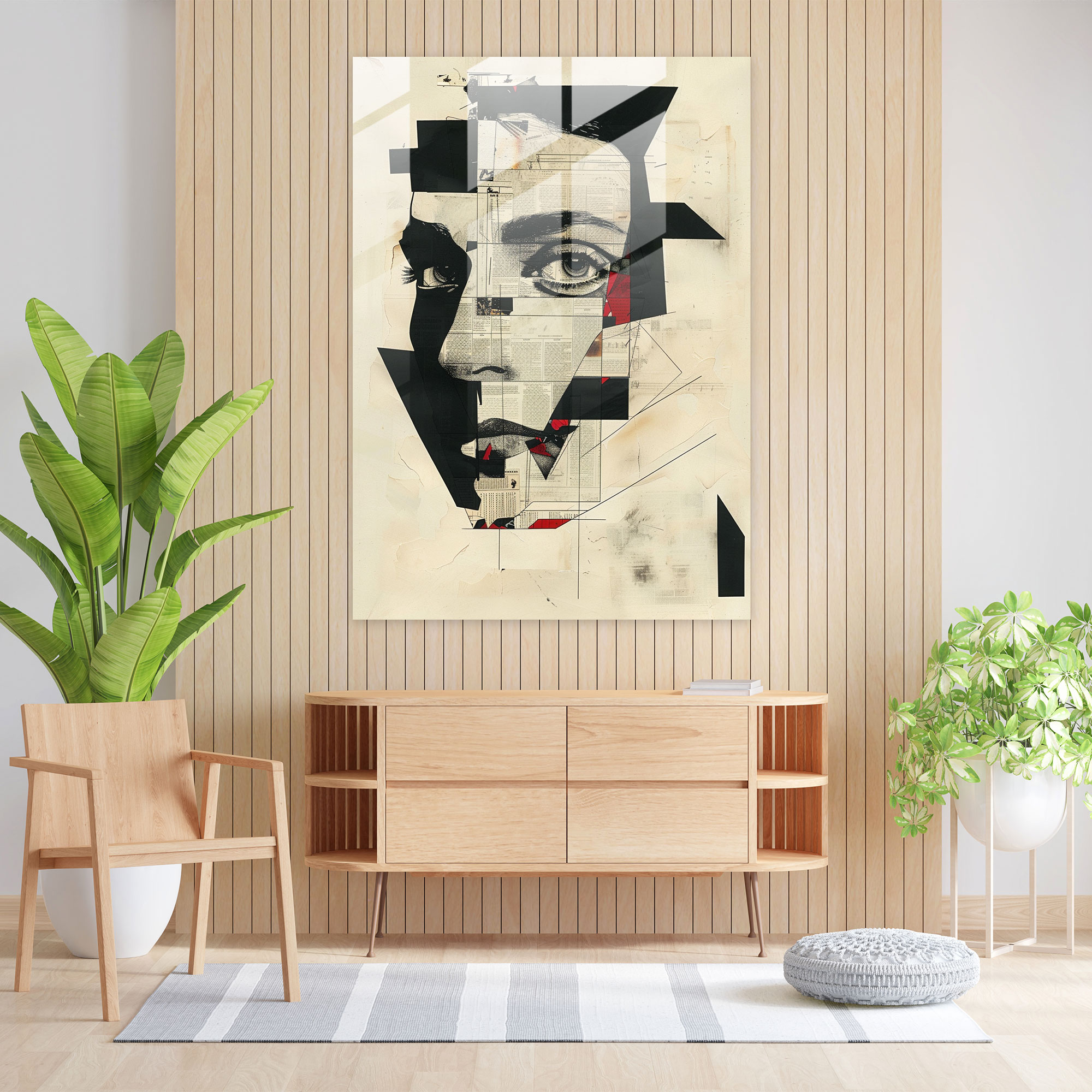 Dadaism Glass Print Glass Wall Art - Dadaism, Modern Art, Glass Wall Art, Glass Print