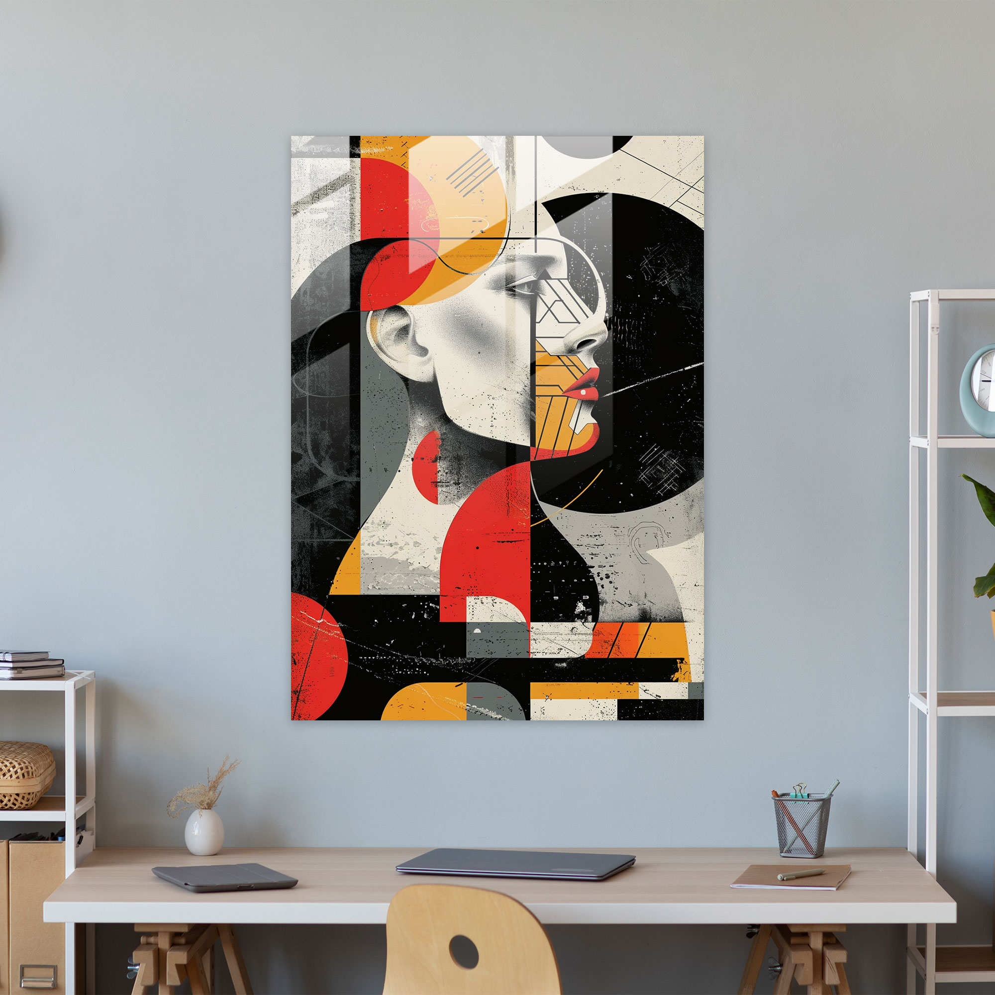 Dadaism Glass Print Wall Art - Dadaism, Glass Print, Wall Decoration, Modern Art