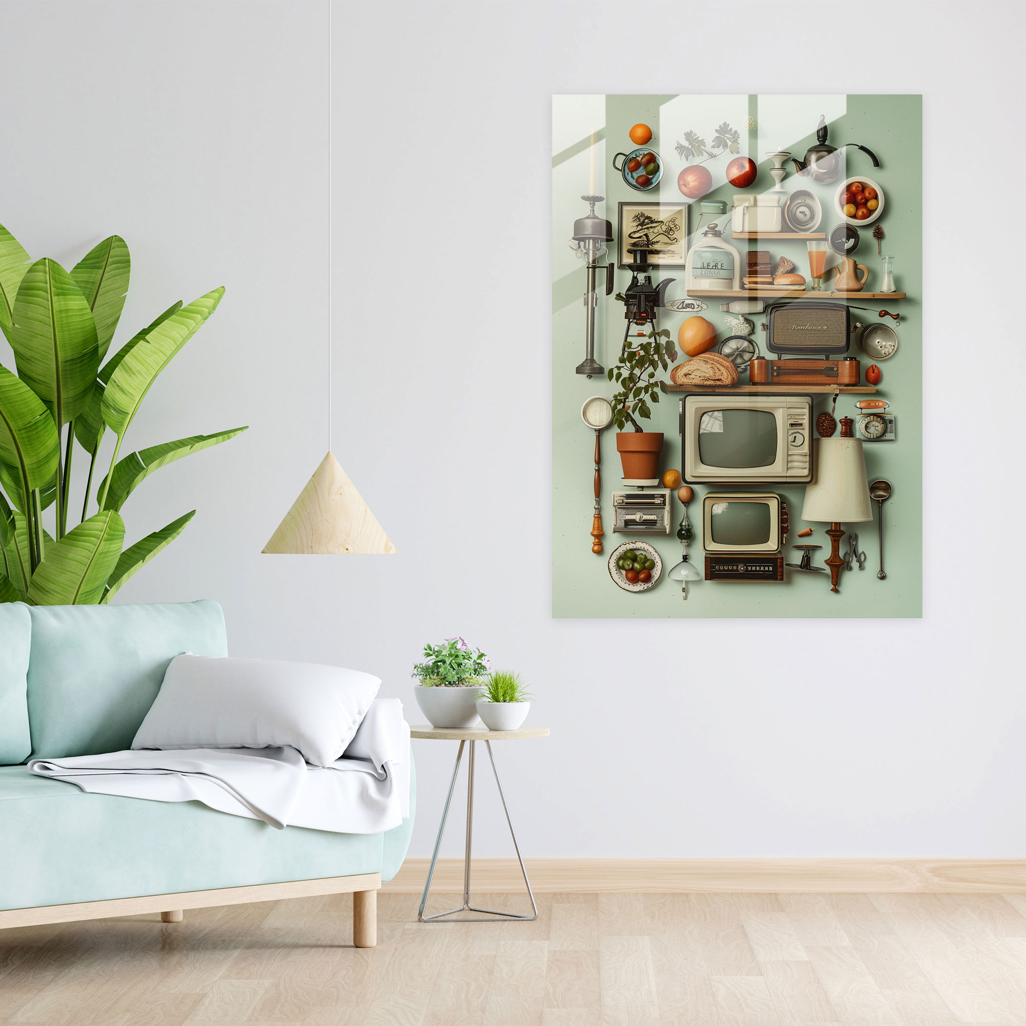 Dadaism Glass Print Modern Art - Dadaism, Modern Art, Dadaism Art Style, Glass Print