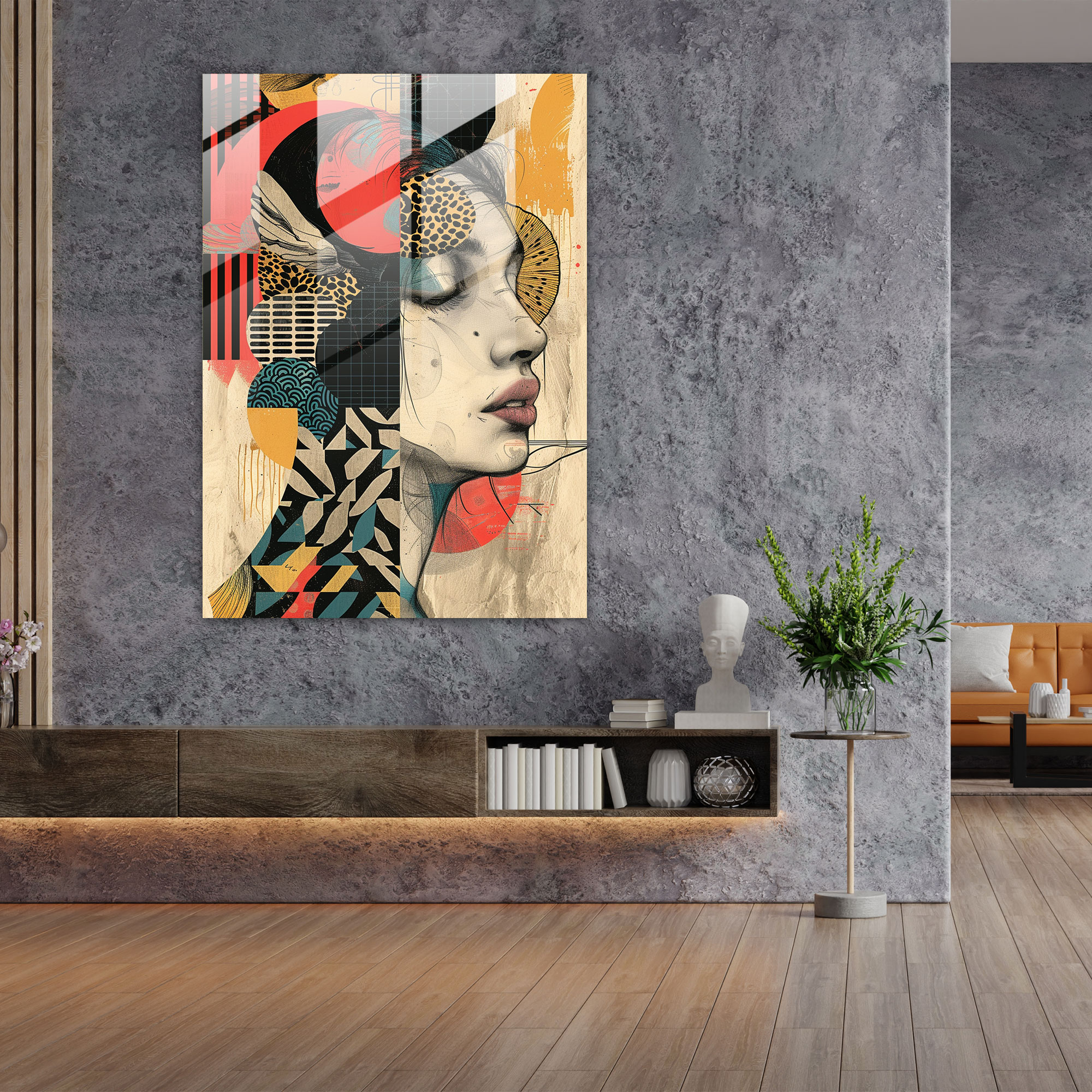 Dadaism Glass Wall Art Home Decoration - Dadaism, Modern Art, Glass Wall Art, Home Decoration