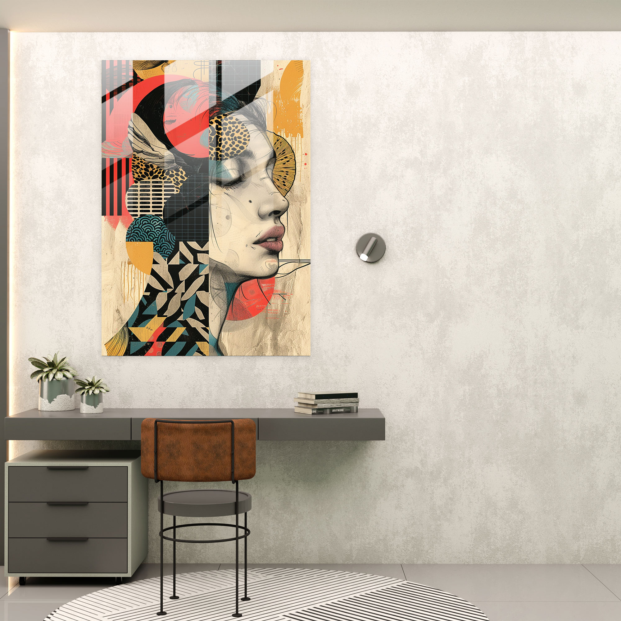 Dadaism Glass Wall Art Home Decoration - Dadaism, Modern Art, Glass Wall Art, Home Decoration