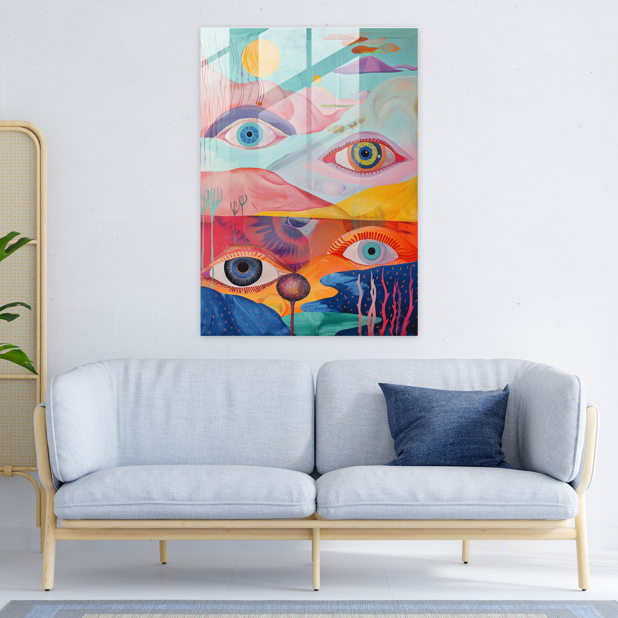 Dreamy Dadaism Glass Print - Dadaism, Glass Print, Home Decoration, Dadaism Art Style