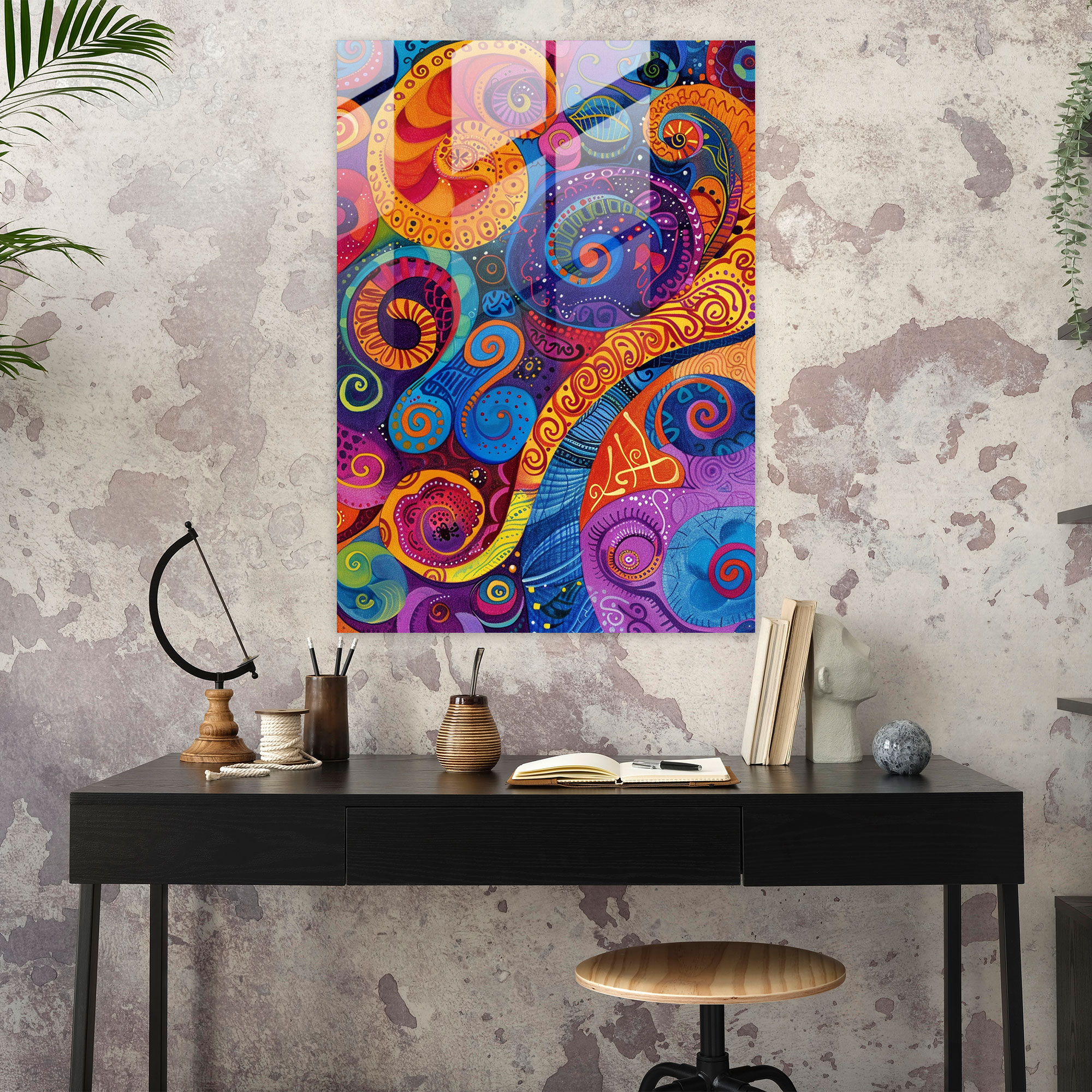 Whimsical Dadaism Glass Art - Dadaism, Home Decoration, Dadaism Art Style, Glass Art