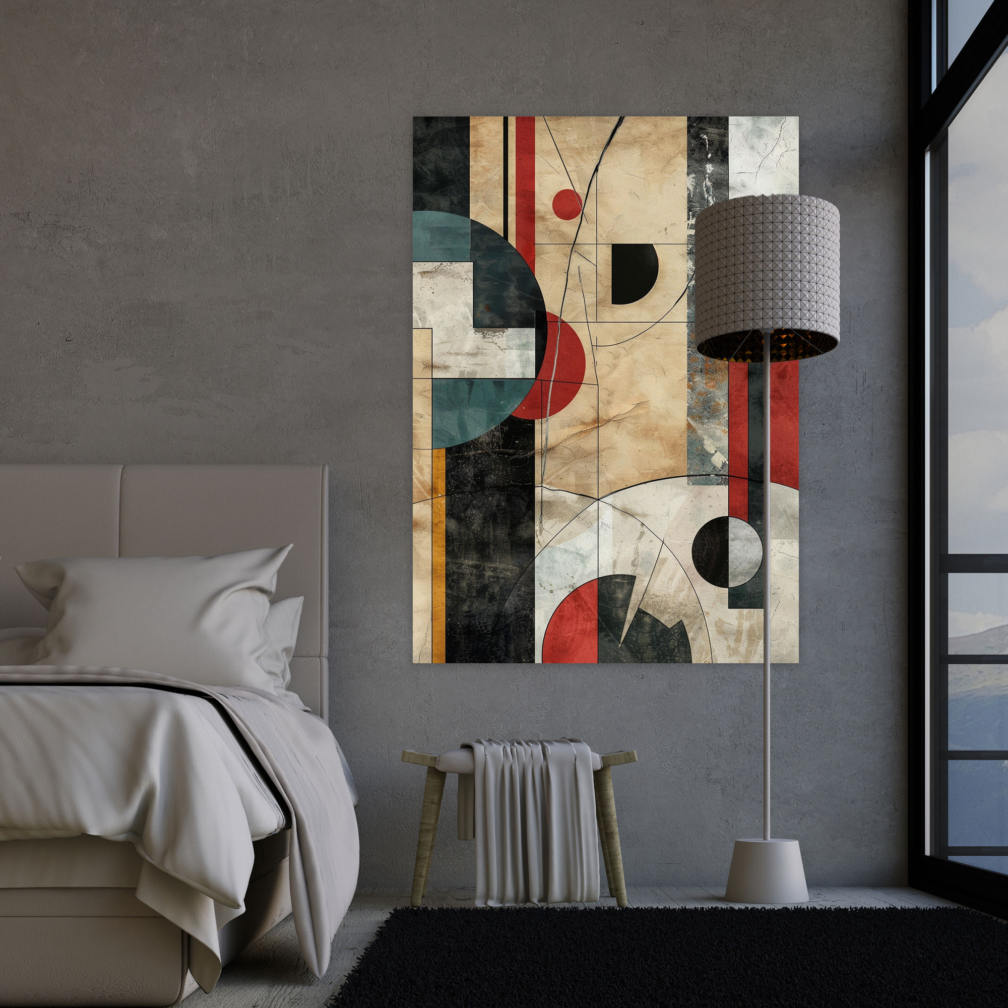 Dadaism Canvas Print - Abstract Geometric Shapes Wall Art - Dadaism, Dadaism, Home Decoration, Canvas Print