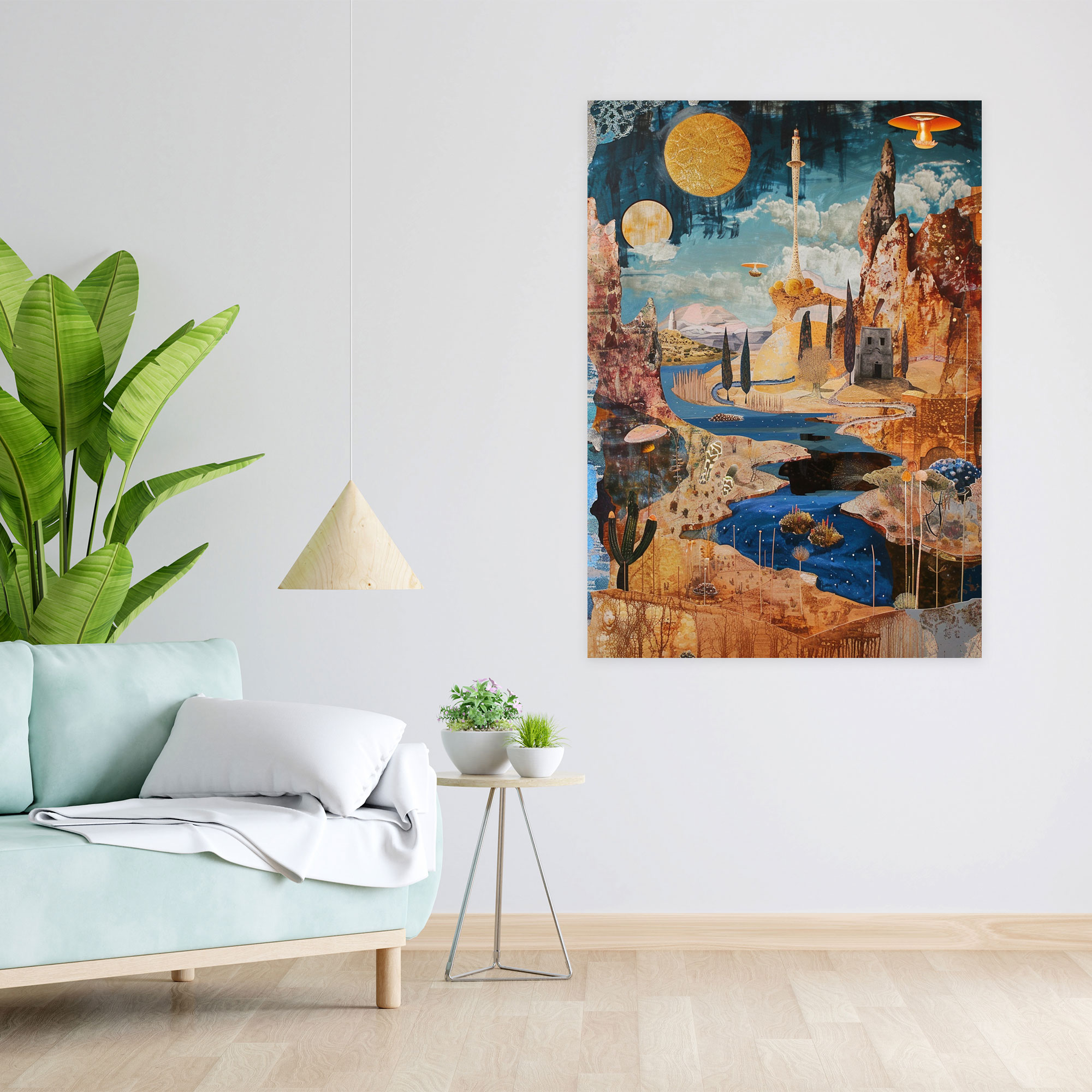 Dadaism Wall Decoration - Surreal Landscape Canvas Print - Dadaism, Wall Decoration, Canvas Print, Home Decoration