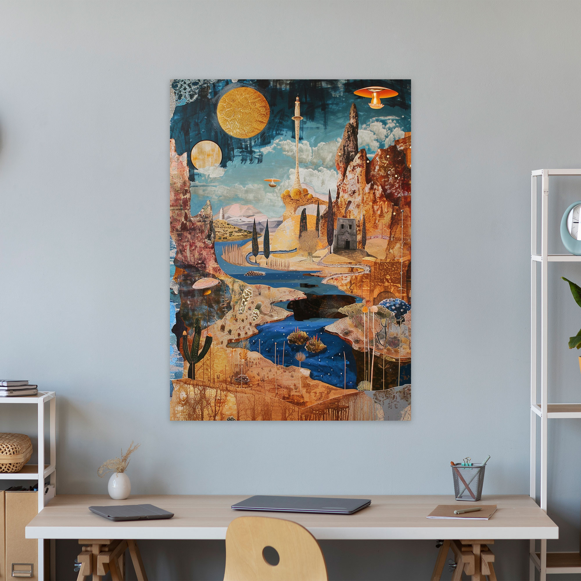 Dadaism Wall Decoration - Surreal Landscape Canvas Print - Dadaism, Wall Decoration, Canvas Print, Home Decoration