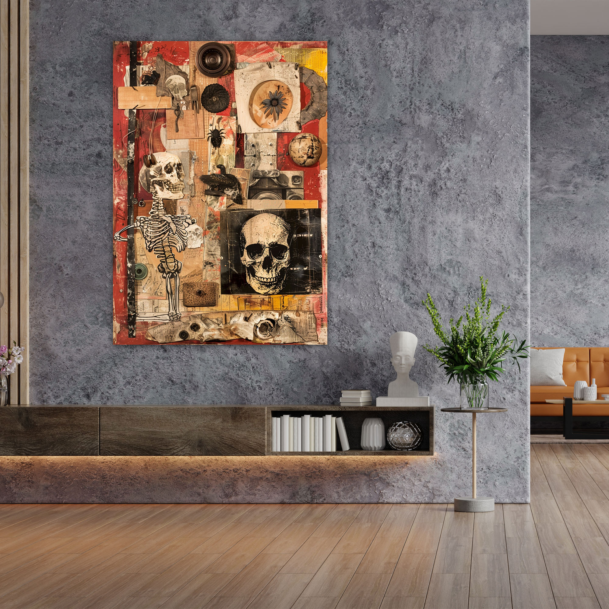 Dadaism Canvas Print - Found Objects Collage Wall Art - Dadaism, Canvas Wall Art, Dadaism, Canvas Print