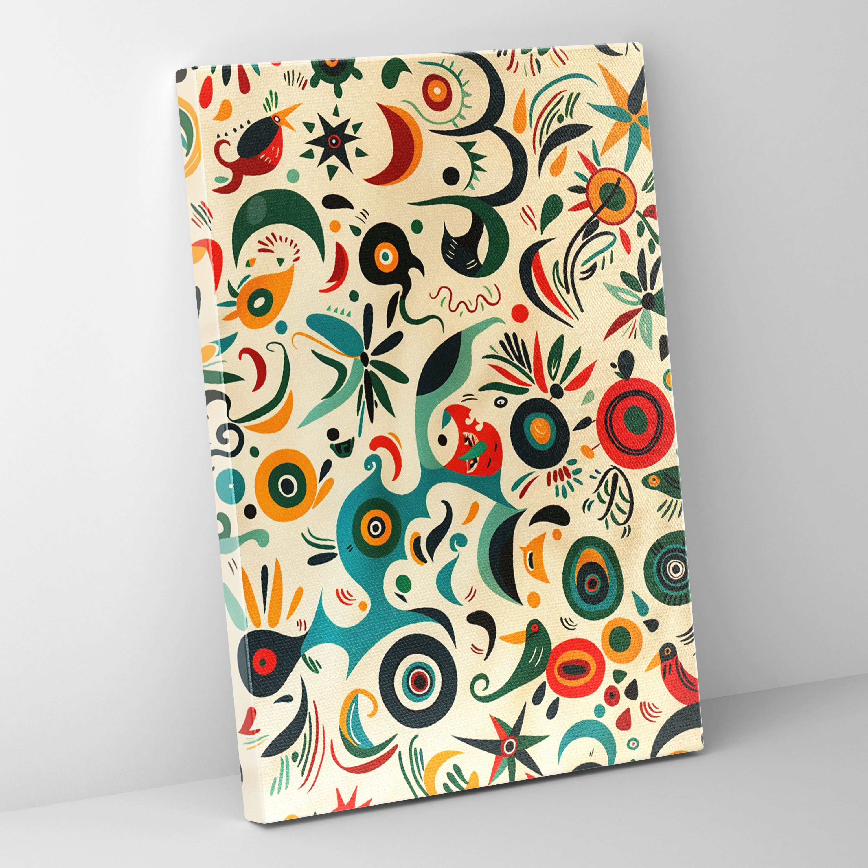Dadaism Wall Art - Playful Pattern Canvas Print - Dadaism, Home Decoration, Wall Decoration, Dadaism