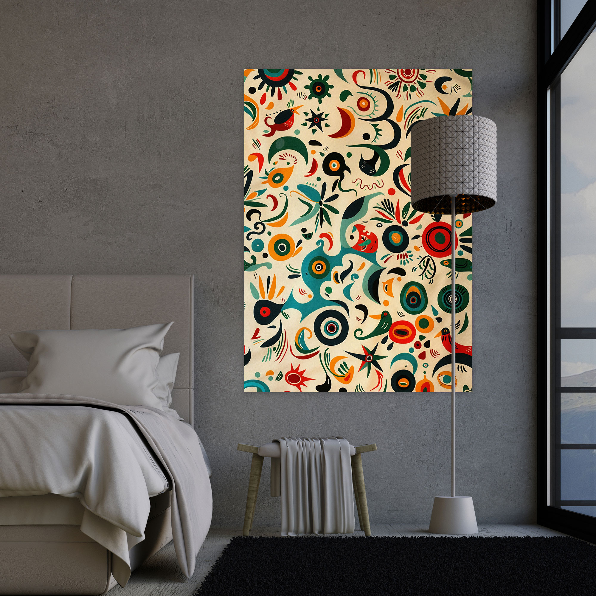 Dadaism Wall Art - Playful Pattern Canvas Print - Dadaism, Home Decoration, Wall Decoration, Dadaism