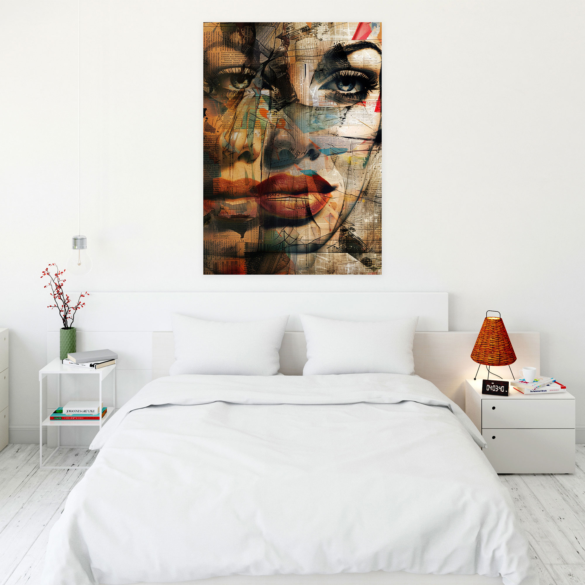 Dadaism Wall Decoration - Abstract Portrait Canvas Print - Dadaism, Home Decoration, Wall Art, Wall Decoration
