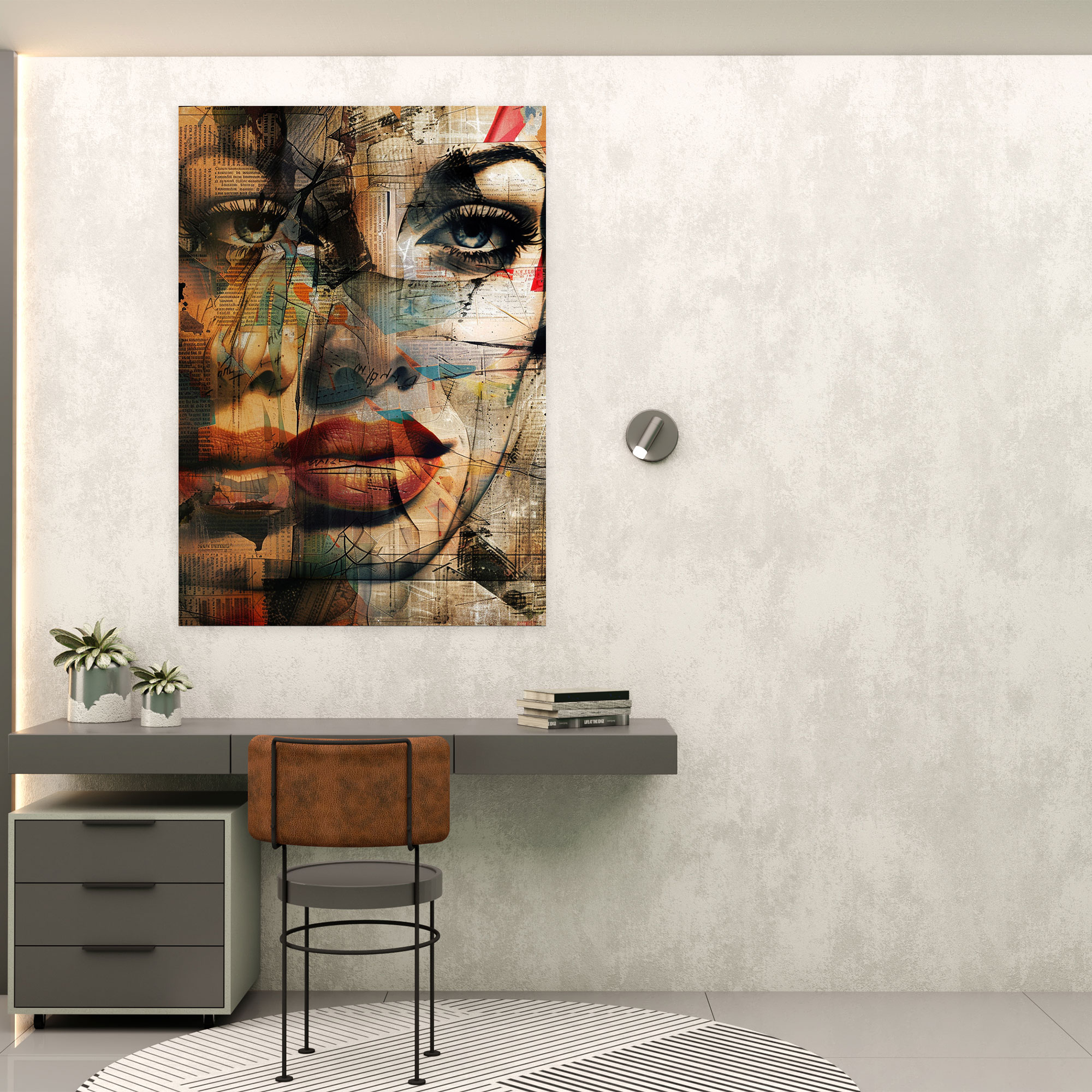 Dadaism Wall Decoration - Abstract Portrait Canvas Print - Dadaism, Home Decoration, Wall Art, Wall Decoration