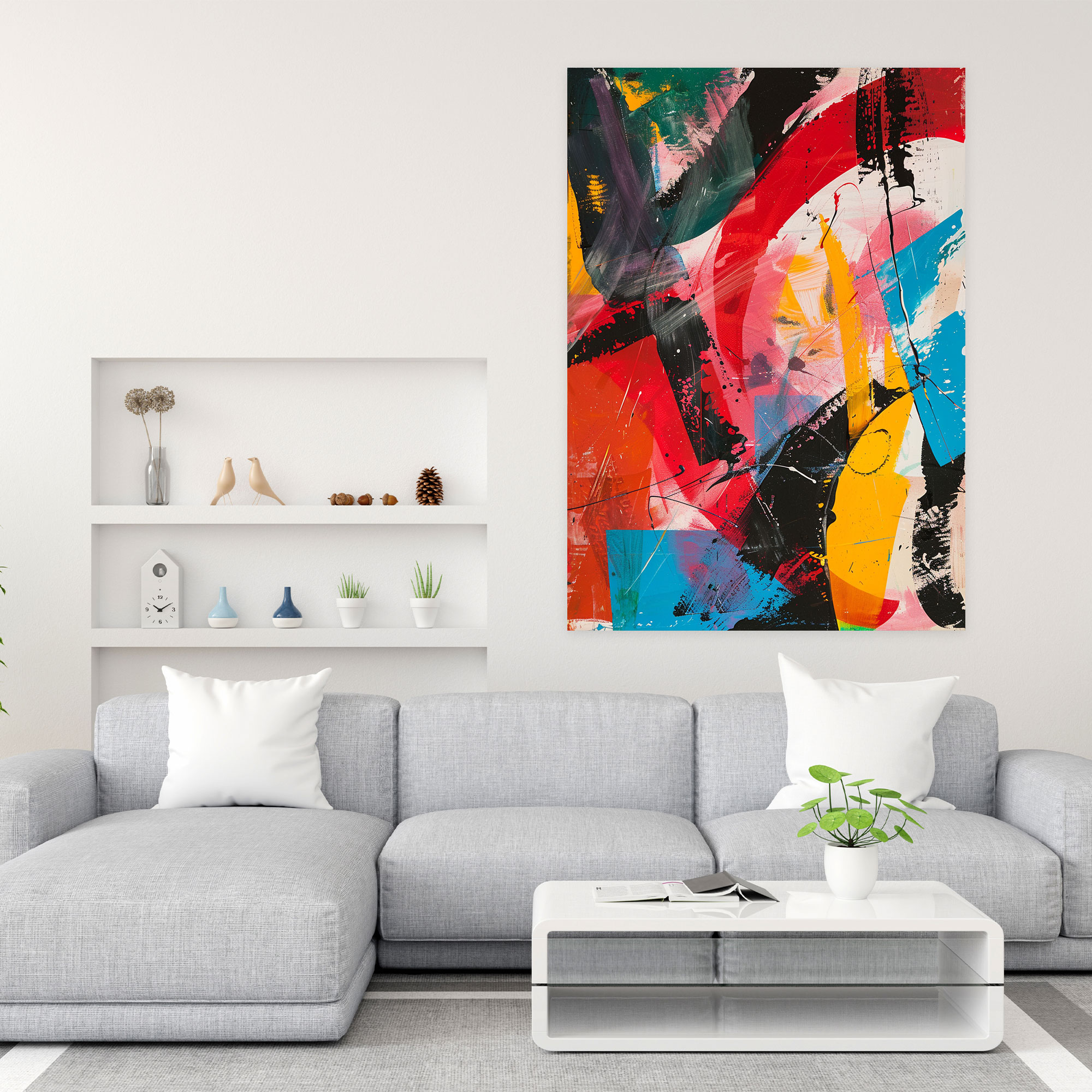 Bold Dadaism Wall Art - Dadaism, Dadaism, Home Decoration, Canvas Print