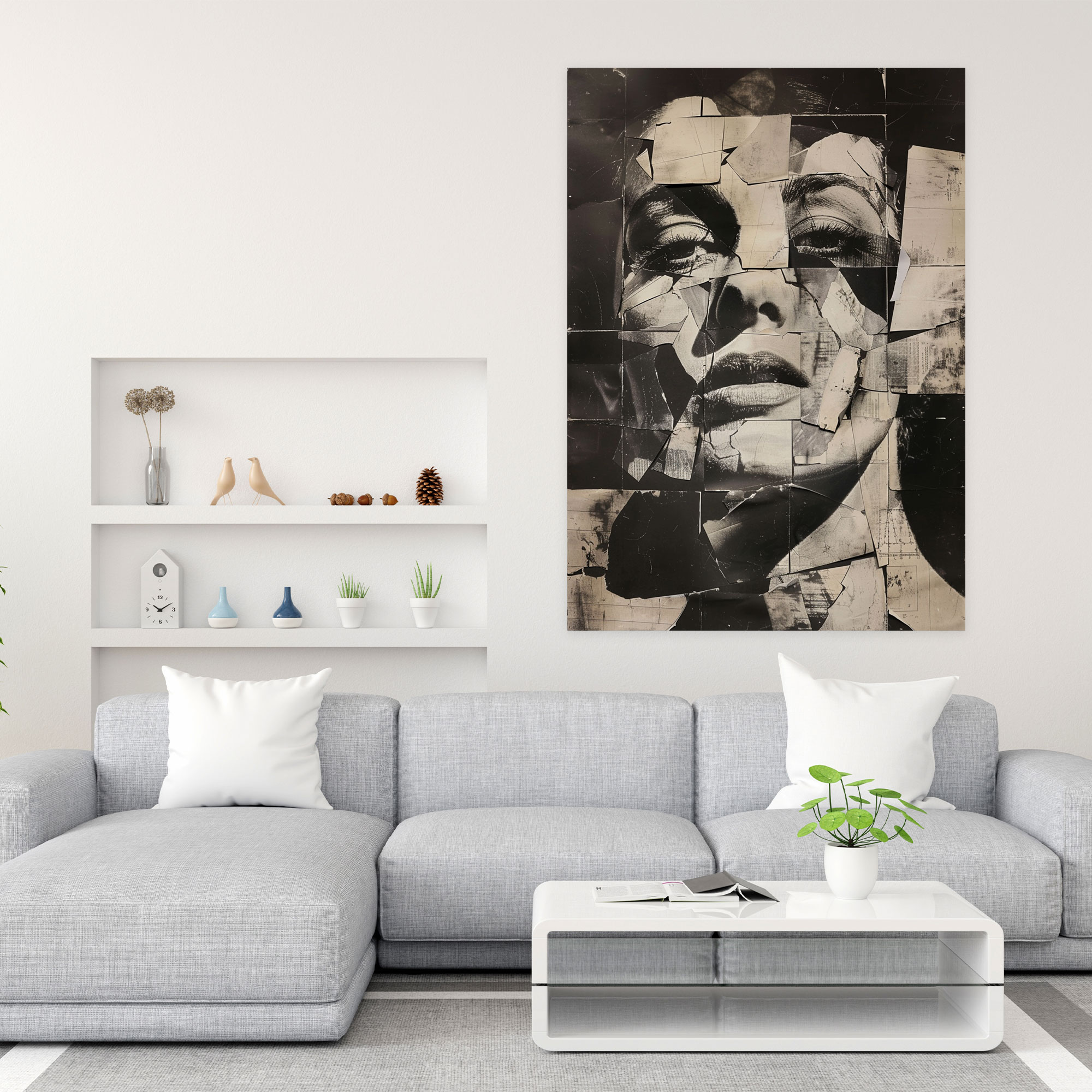 Deconstructed Dadaism Canvas Print - Dadaism, Wall Art, Canvas Print, Wall Decoration
