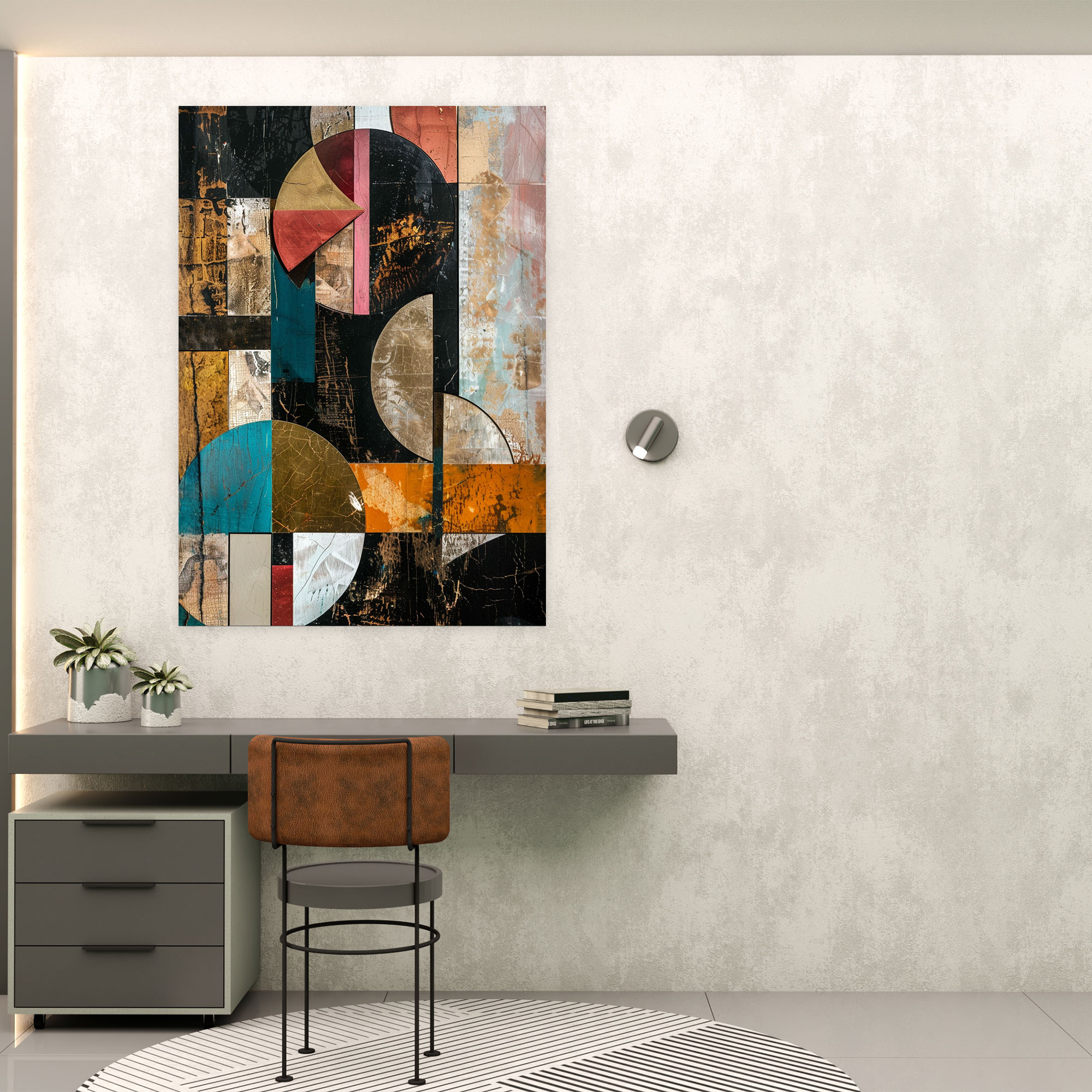 Metallic Dadaism Wall Decoration - Dadaism, Dadaism, Wall Art, Canvas