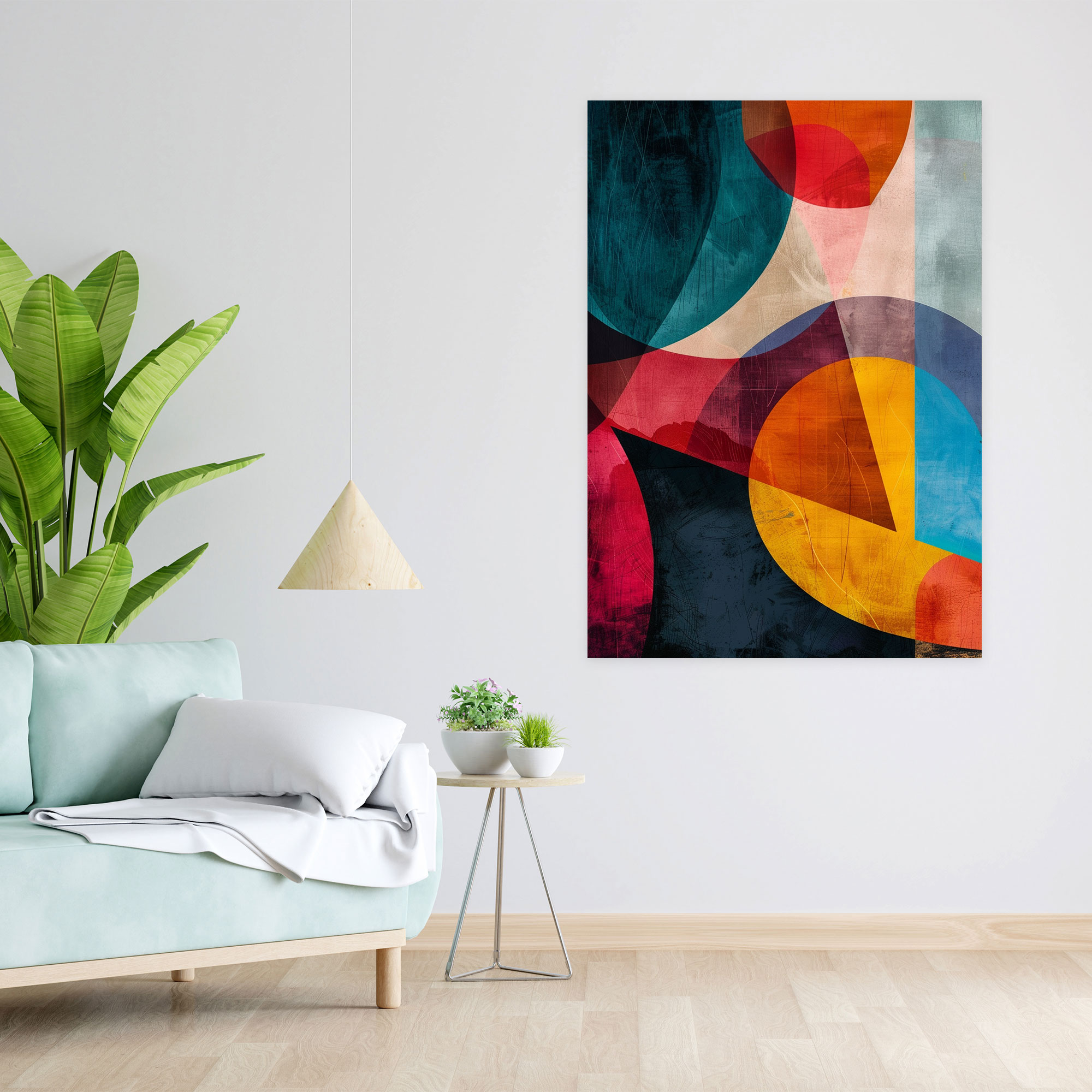 Dadaism Abstract Shapes Canvas Print - Dadaism, Vibrant, Canvas Wall Art, Abstract