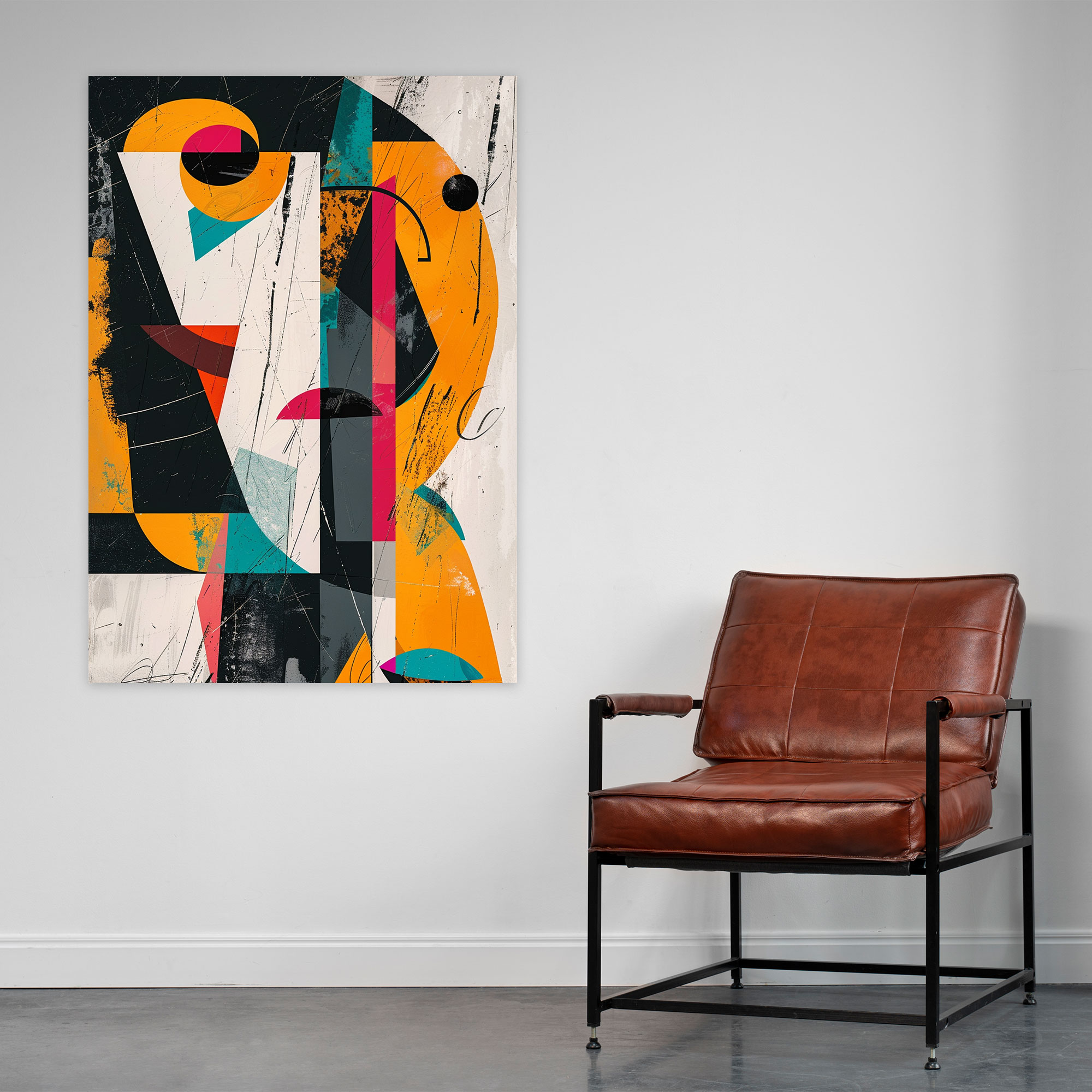 Dadaism Inspired Wall Art Canvas Print - Dadaism, Home Decoration, Dadaism Art Style, Canvas Wall Art
