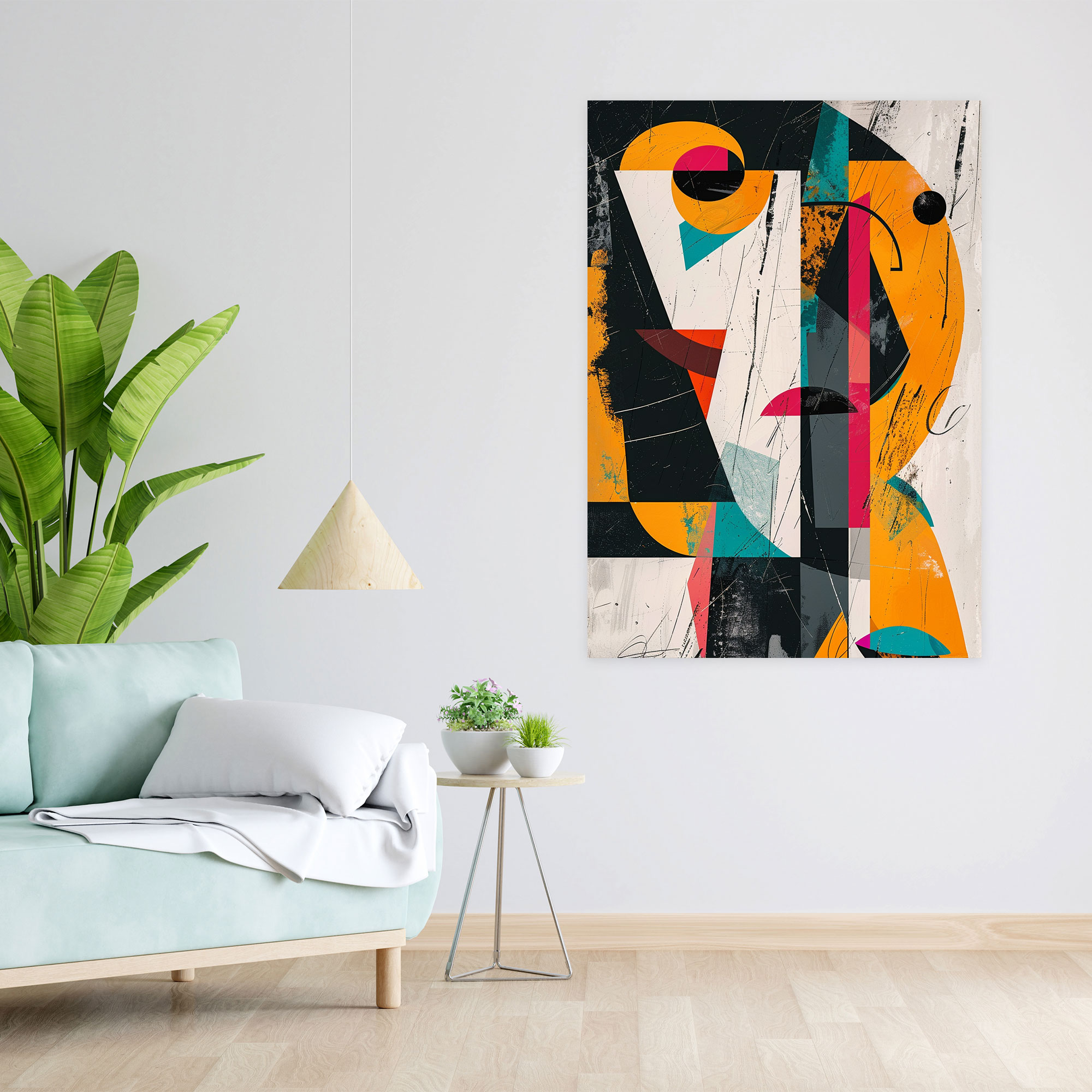 Dadaism Inspired Wall Art Canvas Print - Dadaism, Home Decoration, Dadaism Art Style, Canvas Wall Art