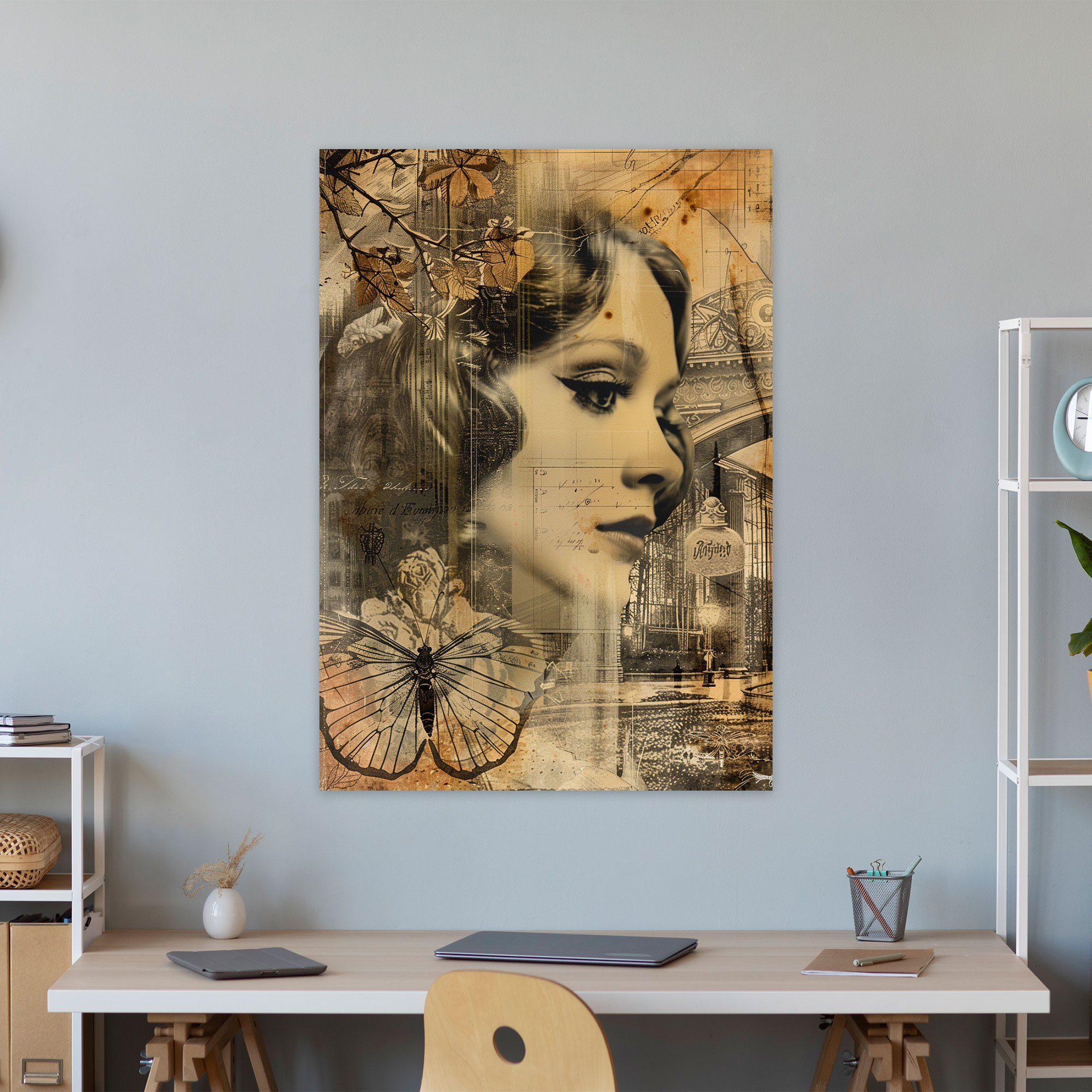 Vintage Dadaism Canvas Print - Dadaism, Wall Decoration, Canvas, Canvas Print