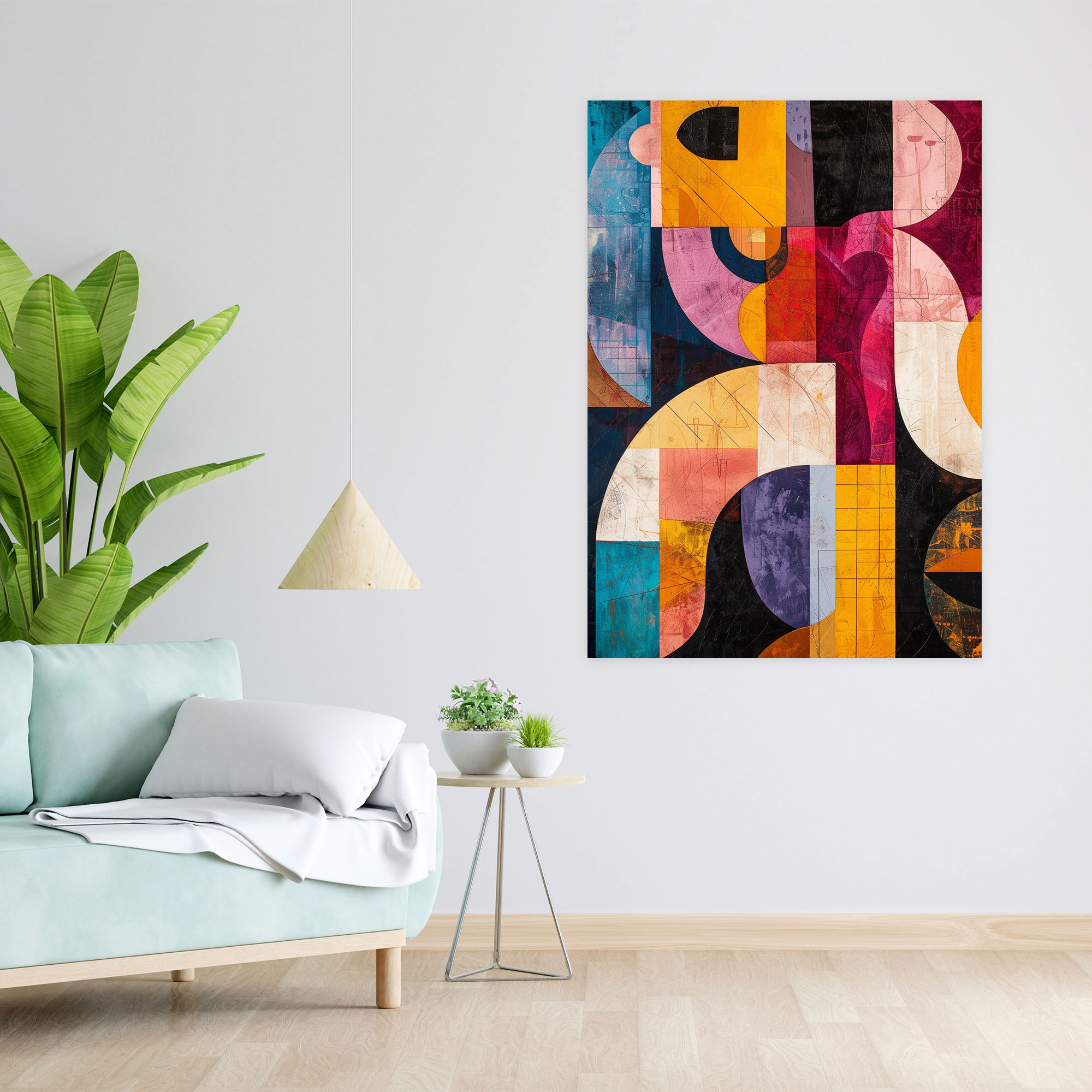 Colorful Abstract Dadaism Canvas Print - Dadaism, Home Decoration, Wall Decoration, Canvas Wall Art