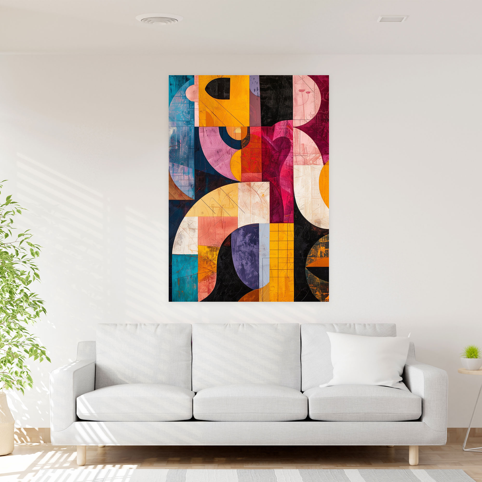 Colorful Abstract Dadaism Canvas Print - Dadaism, Home Decoration, Wall Decoration, Canvas Wall Art