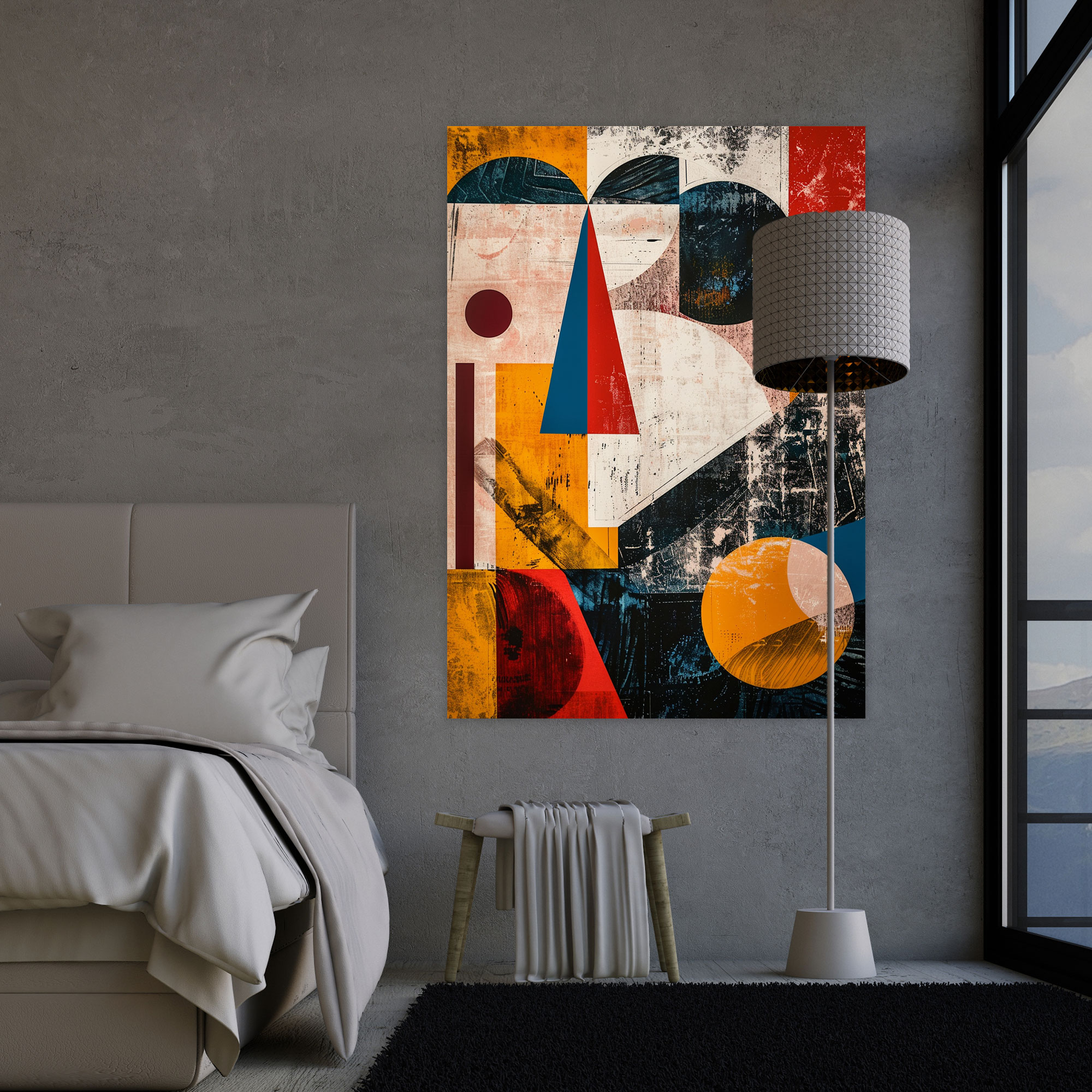 Dadaism Abstract Shapes Canvas Print - Dadaism, Canvas, Canvas Print, Canvas Wall Art