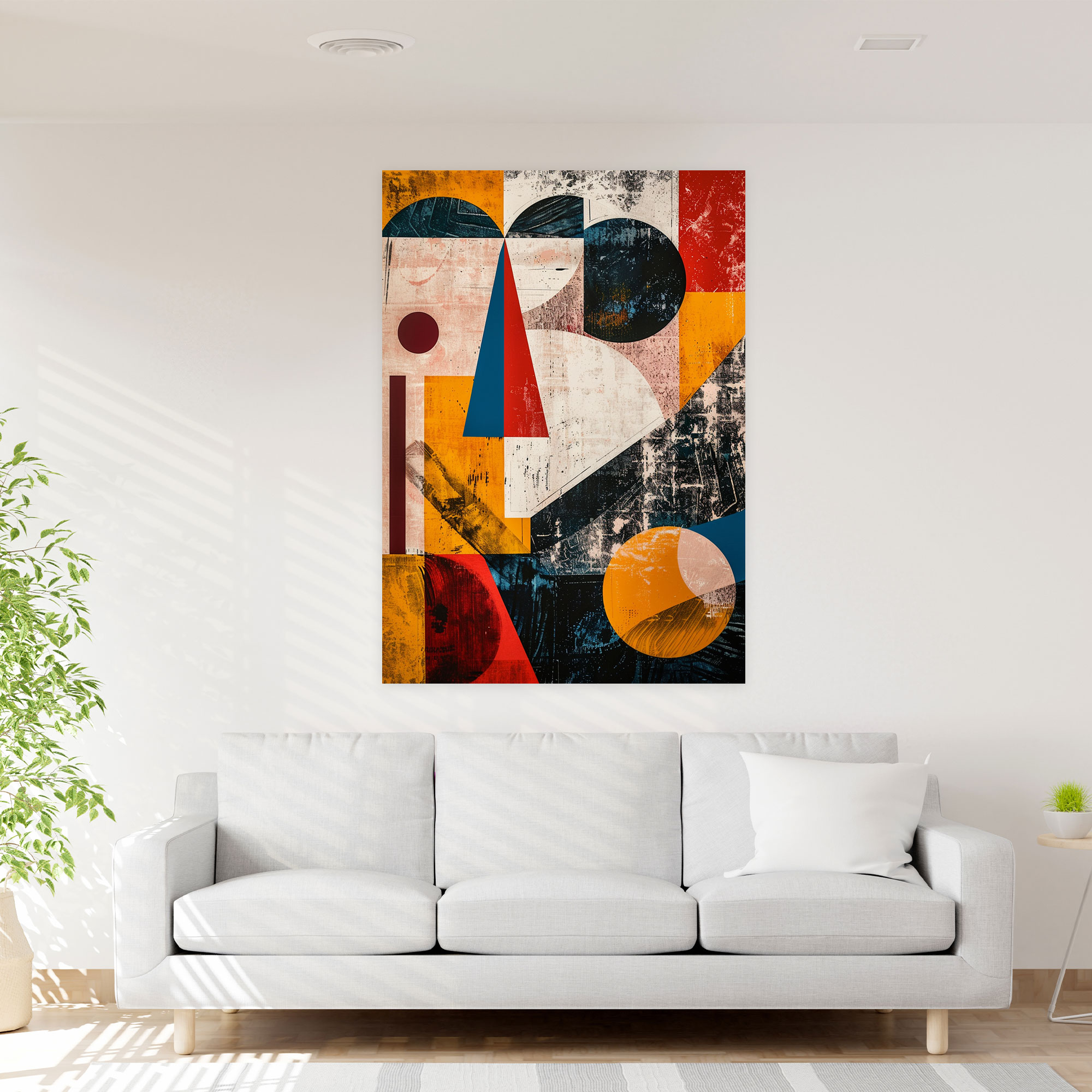 Dadaism Abstract Shapes Canvas Print - Dadaism, Canvas, Canvas Print, Canvas Wall Art