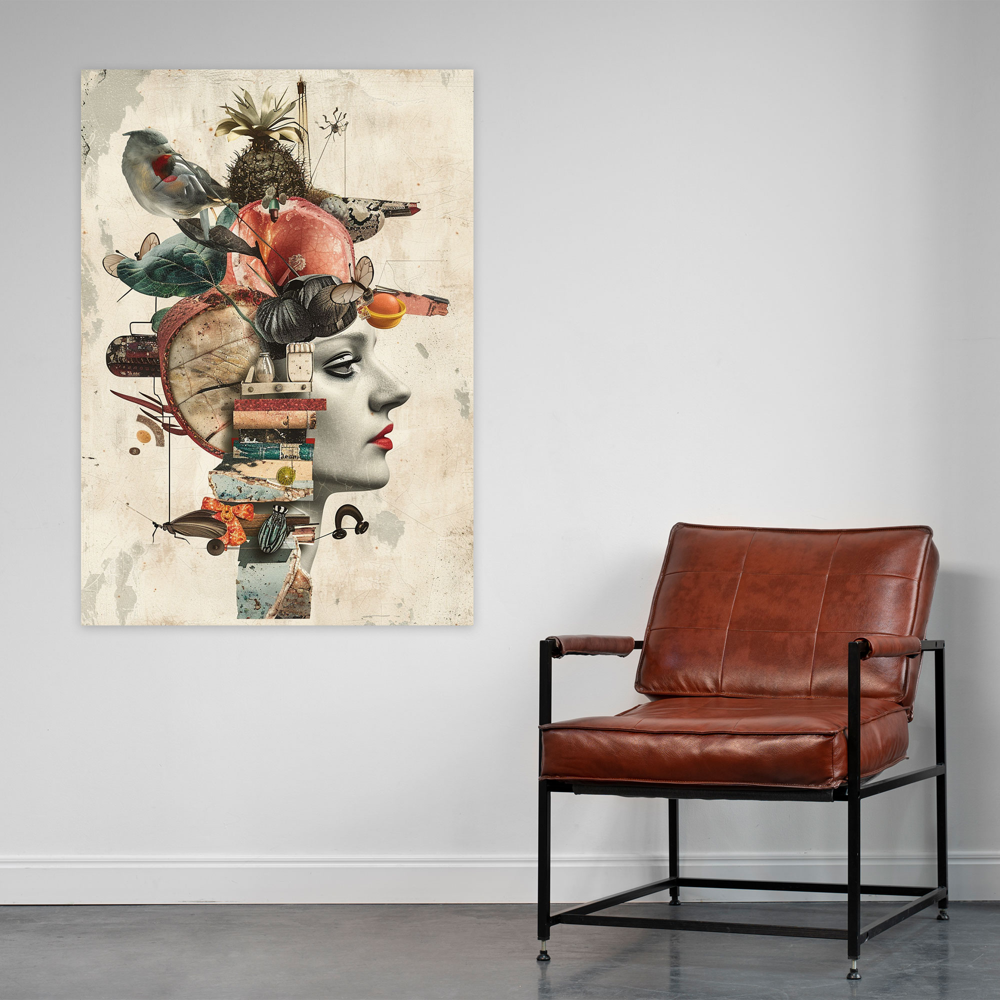 Surreal Dadaism Collage Wall Art - Dadaism, Canvas Wall Art, Home Decoration, Canvas