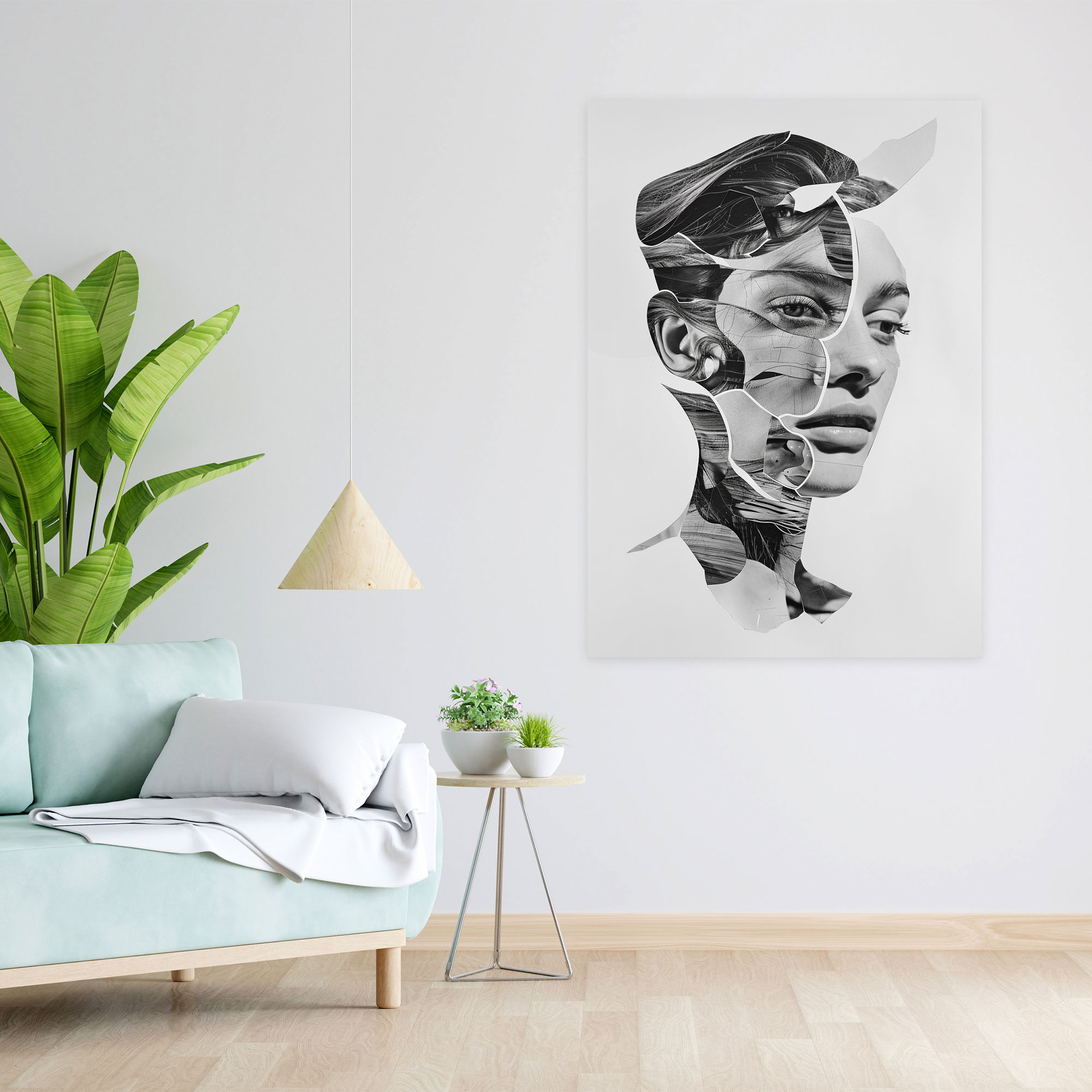 Distorted Dadaism Portraits Wall Decoration - Dadaism, Home Decoration, Wall Decoration, Canvas Wall Art