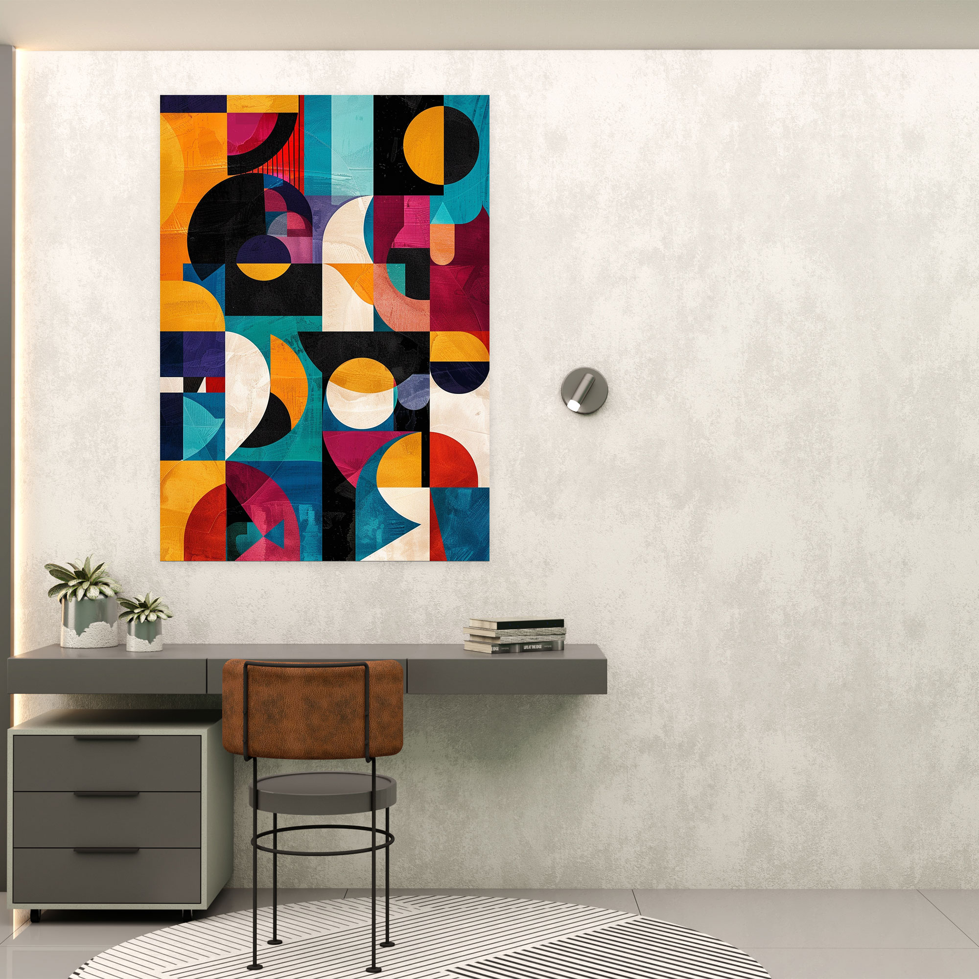 Dadaism Abstract Geometric Shapes Canvas Print - Dadaism, Home Decoration, Canvas Print, Dadaism