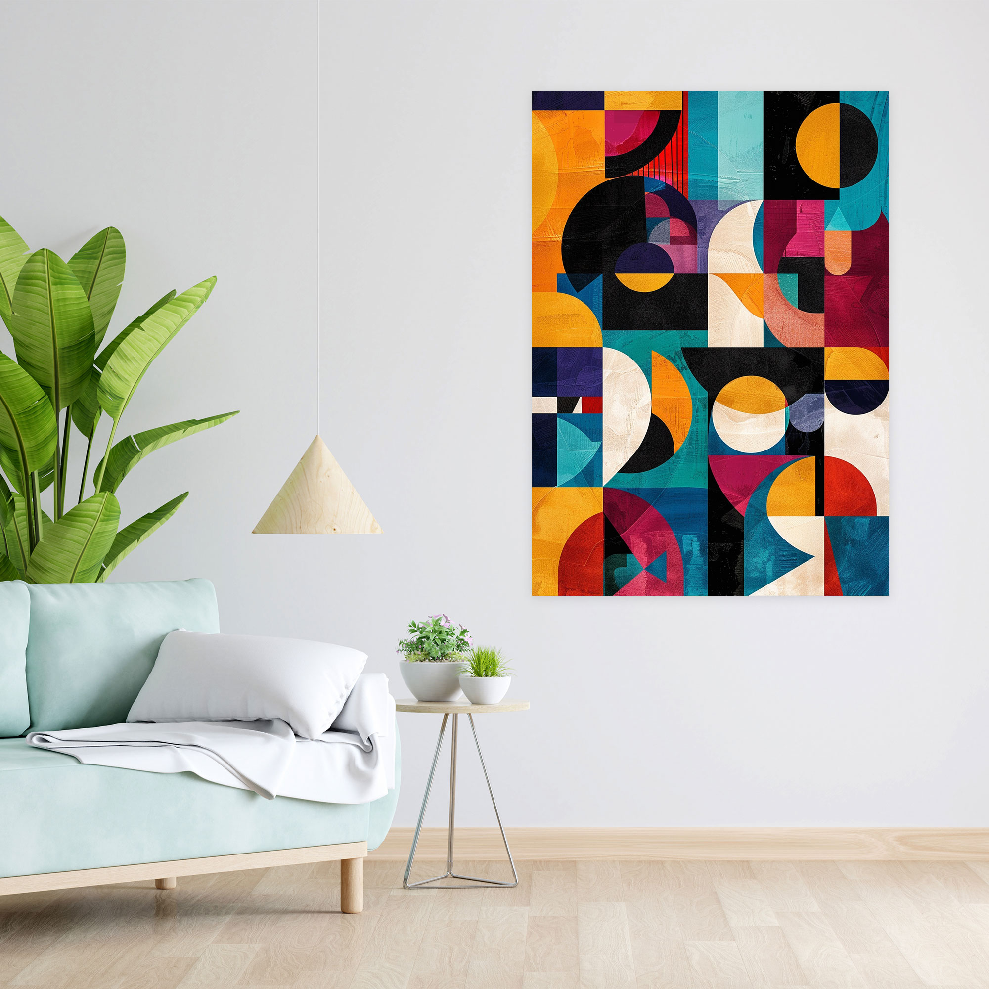 Dadaism Abstract Geometric Shapes Canvas Print - Dadaism, Home Decoration, Canvas Print, Dadaism