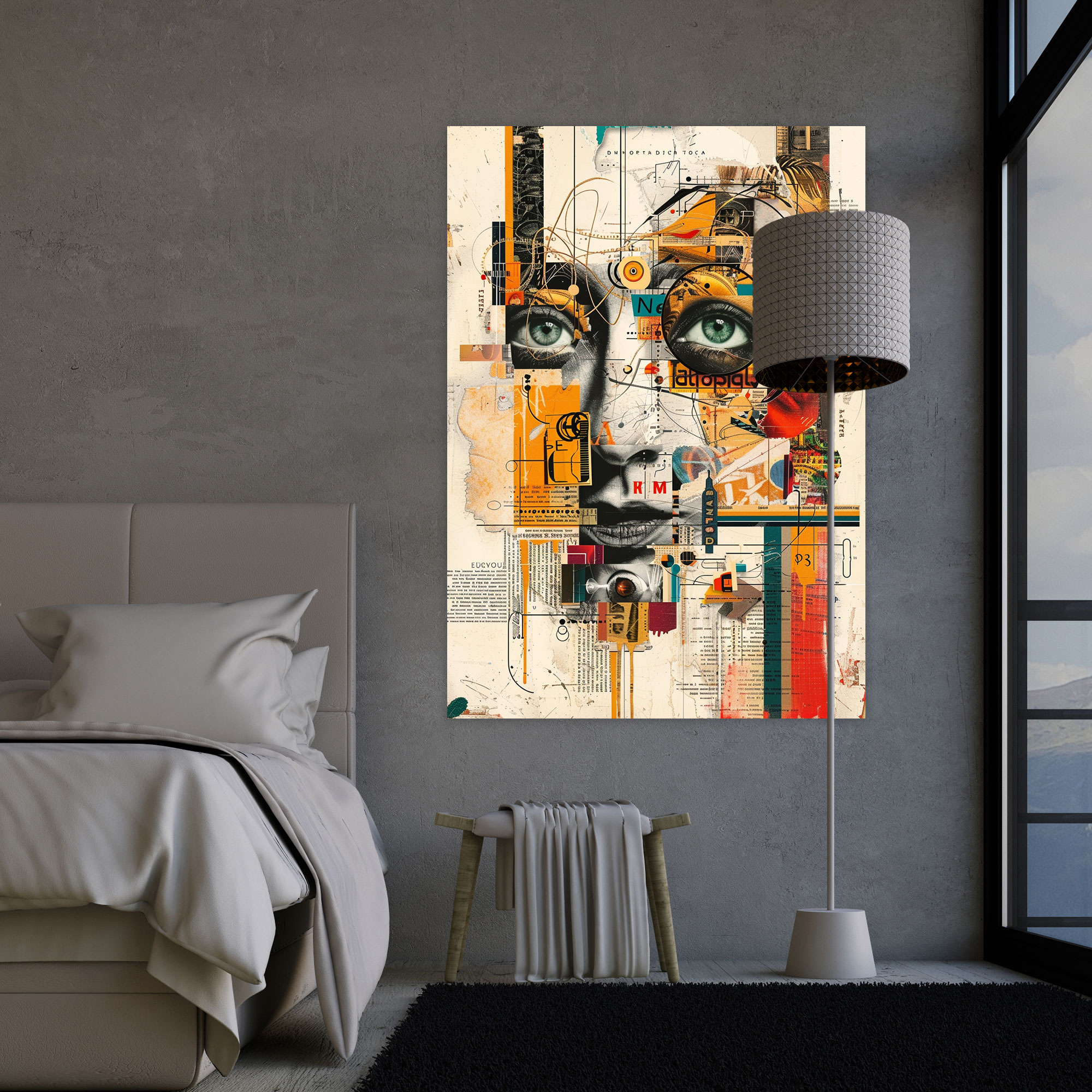 Dadaism Collage Of Random Objects Canvas Print - Dadaism, Wall Art, Canvas, Dadaism