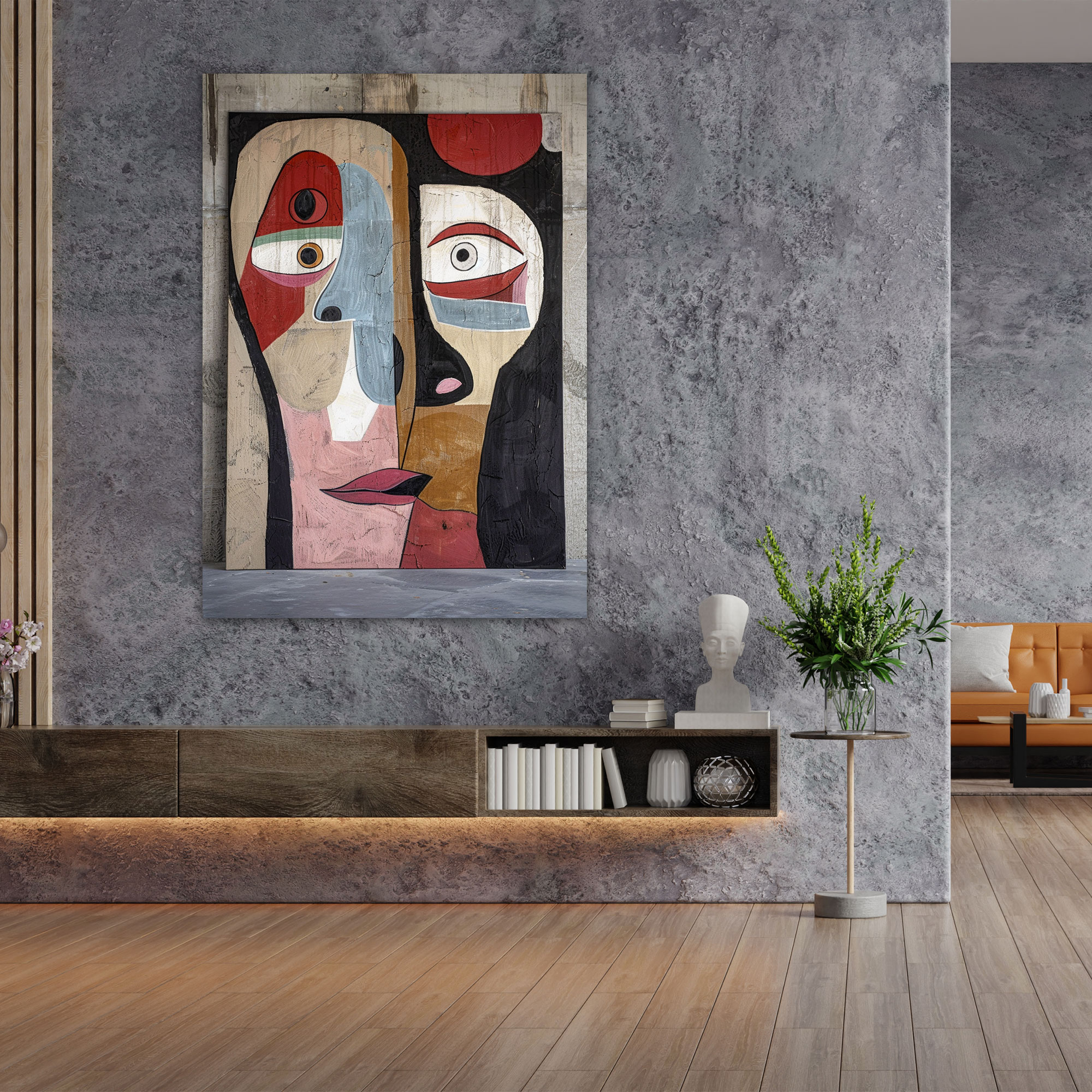 Distorted Faces Dadaism Wall Decoration - Dadaism, Home Decoration, Wall Decoration, Dadaism