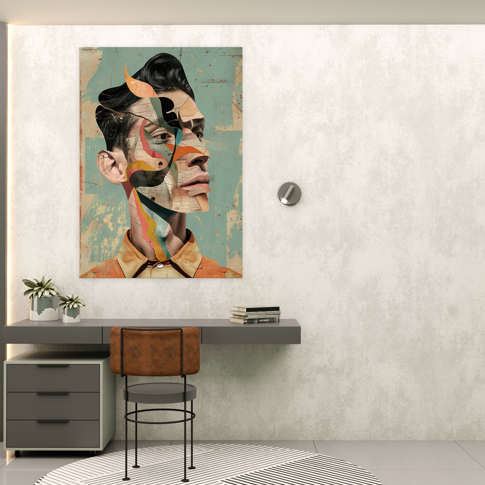 Distorted Portraits Dadaism Canvas Print - Dadaism, Home Decoration, Wall Art, Dadaism Style
