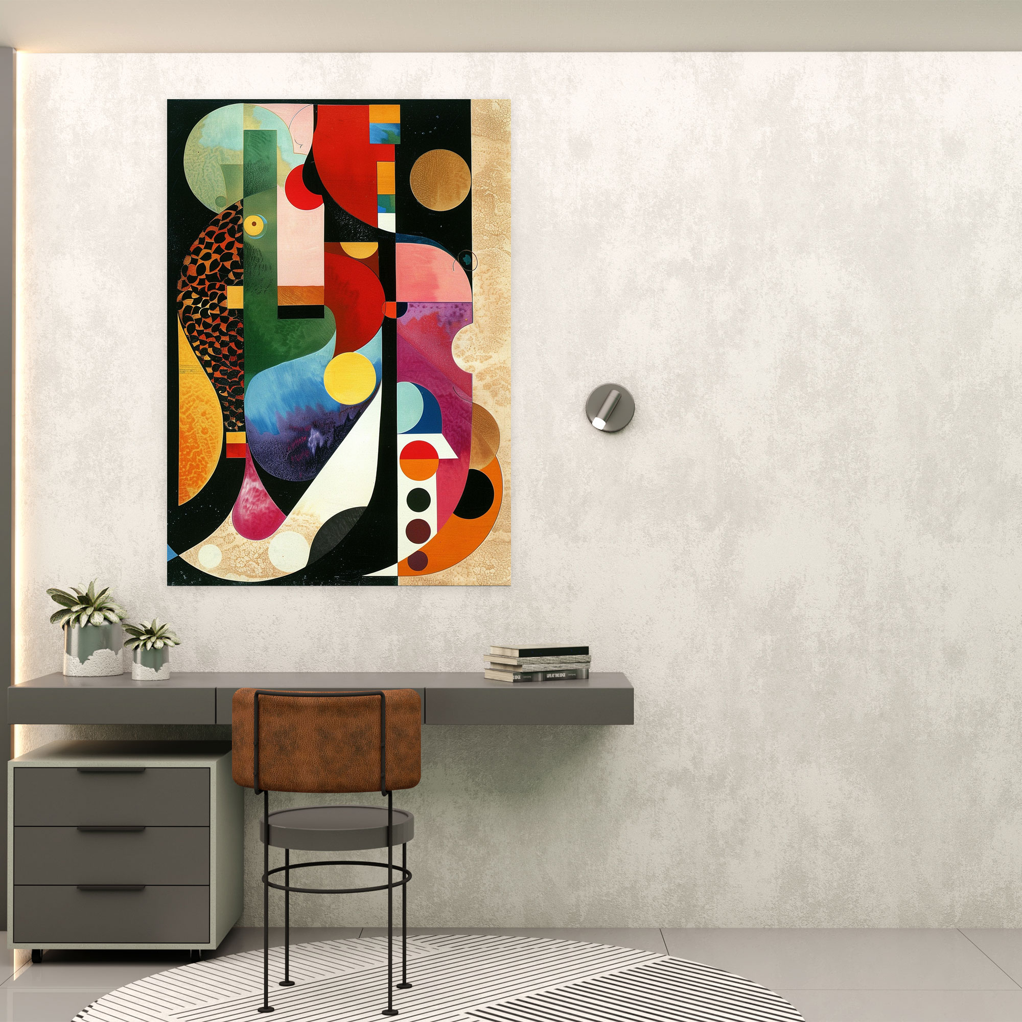 Colorful Chaos Dadaism Wall Decoration - Dadaism, Wall Decoration, Home Decoration, Dadaism Style