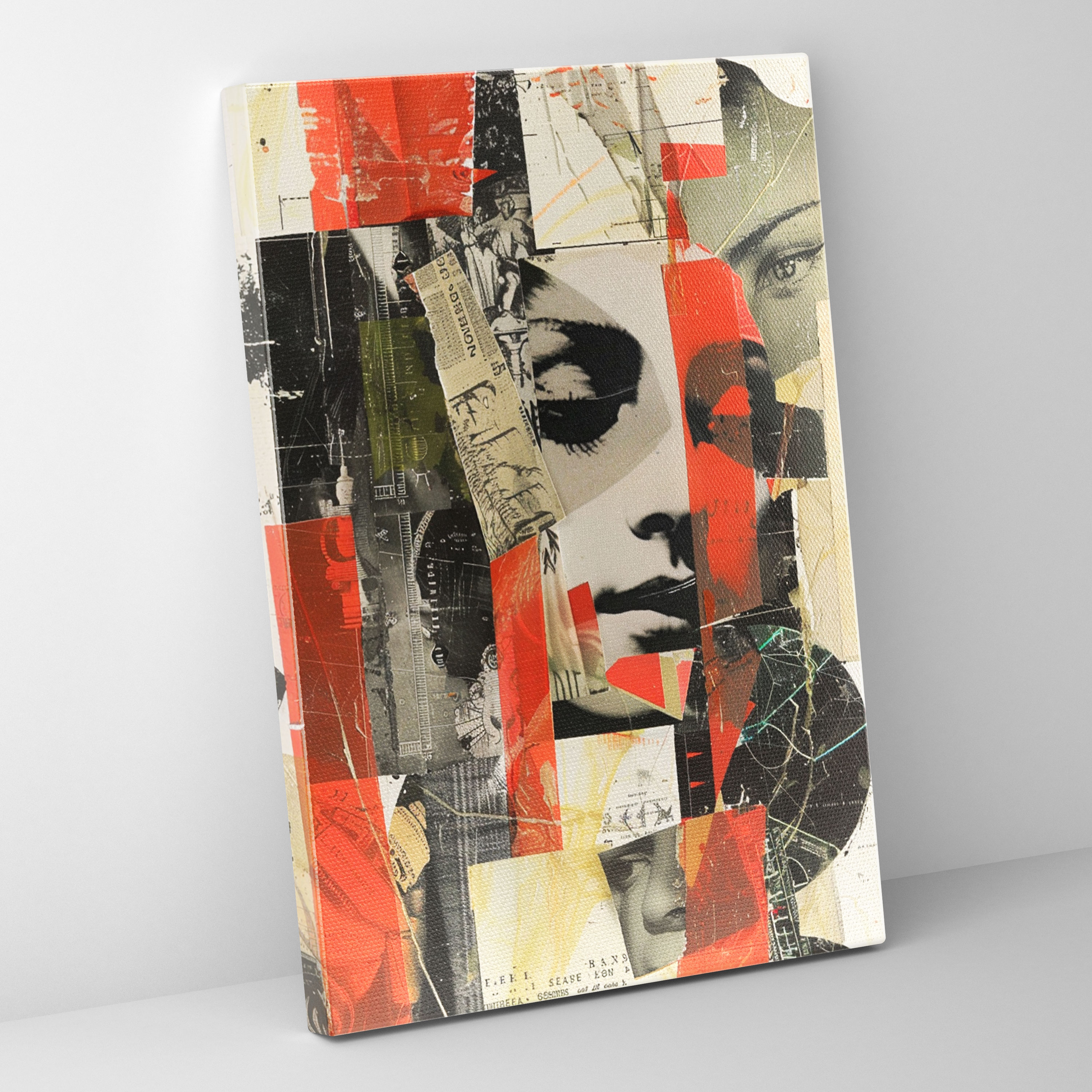 Mixed Media Dadaism Wall Art - Dadaism, Wall Decoration, Wall Art, Canvas
