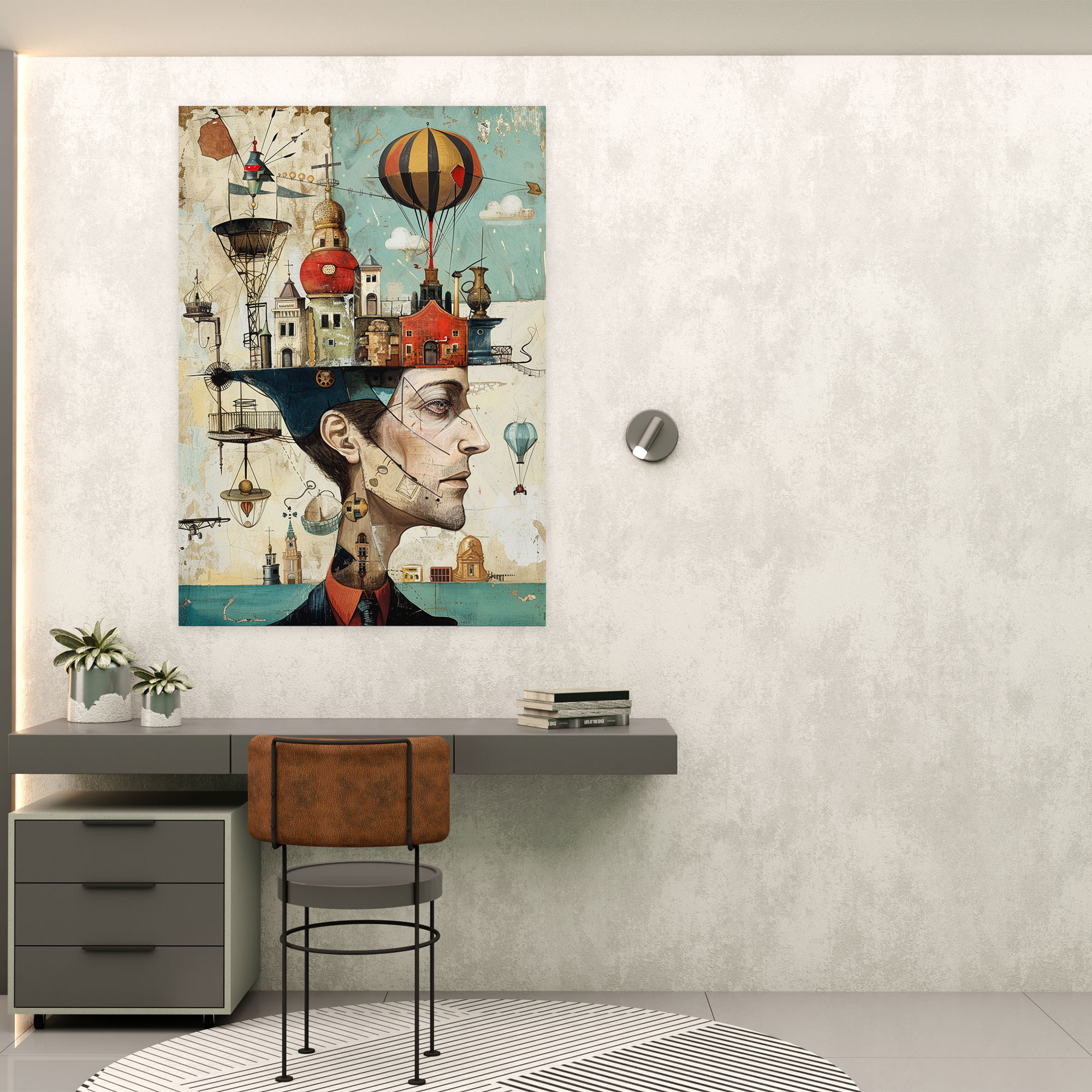 Whimsical Dadaism Canvas Print - Dadaism, Wall Art, Dadaism Style, Home Decoration