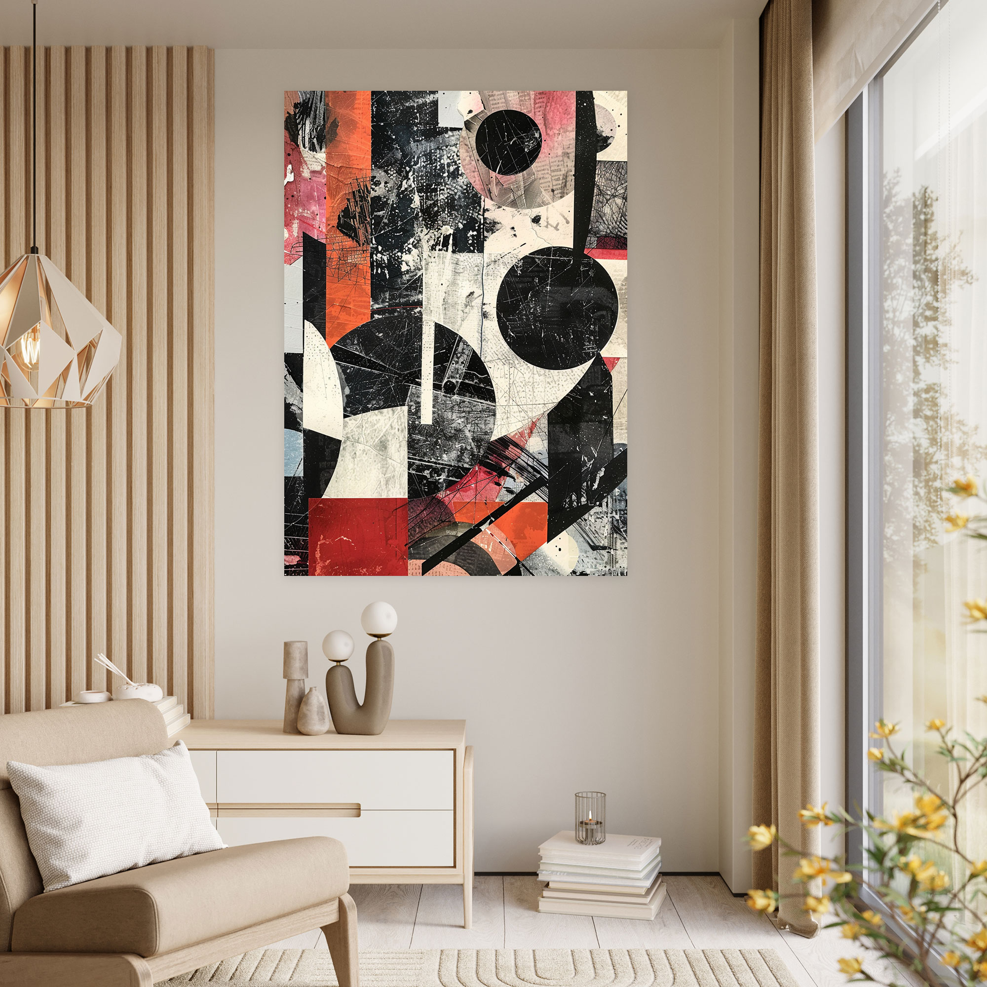 Abstract Collage Dadaism Canvas Print - Dadaism, Canvas Wall Art, Home Decoration, Dadaism Style