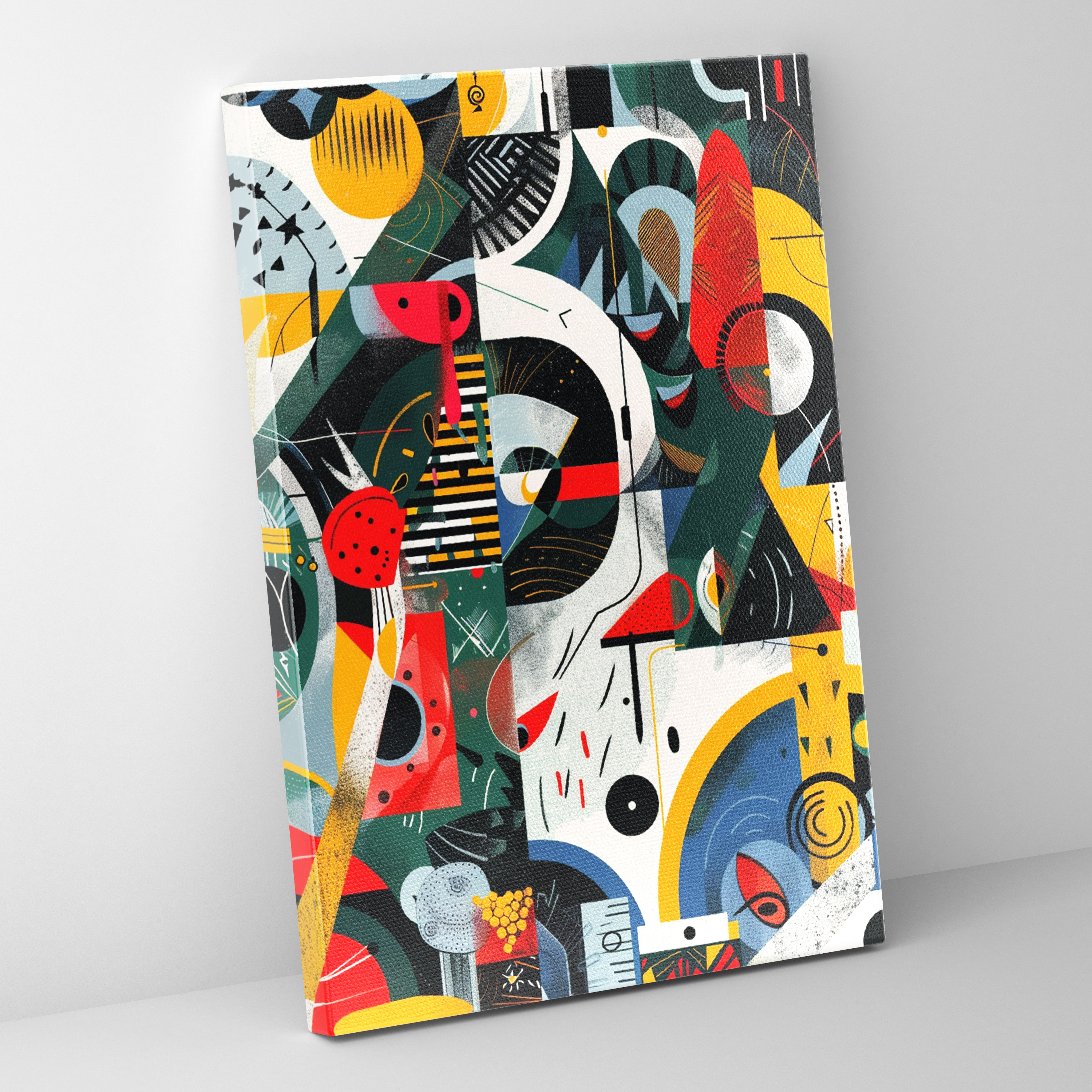 Playful Dadaism Canvas Print Wall Art - Dadaism, Wall Decoration, Wall Art, Dadaism